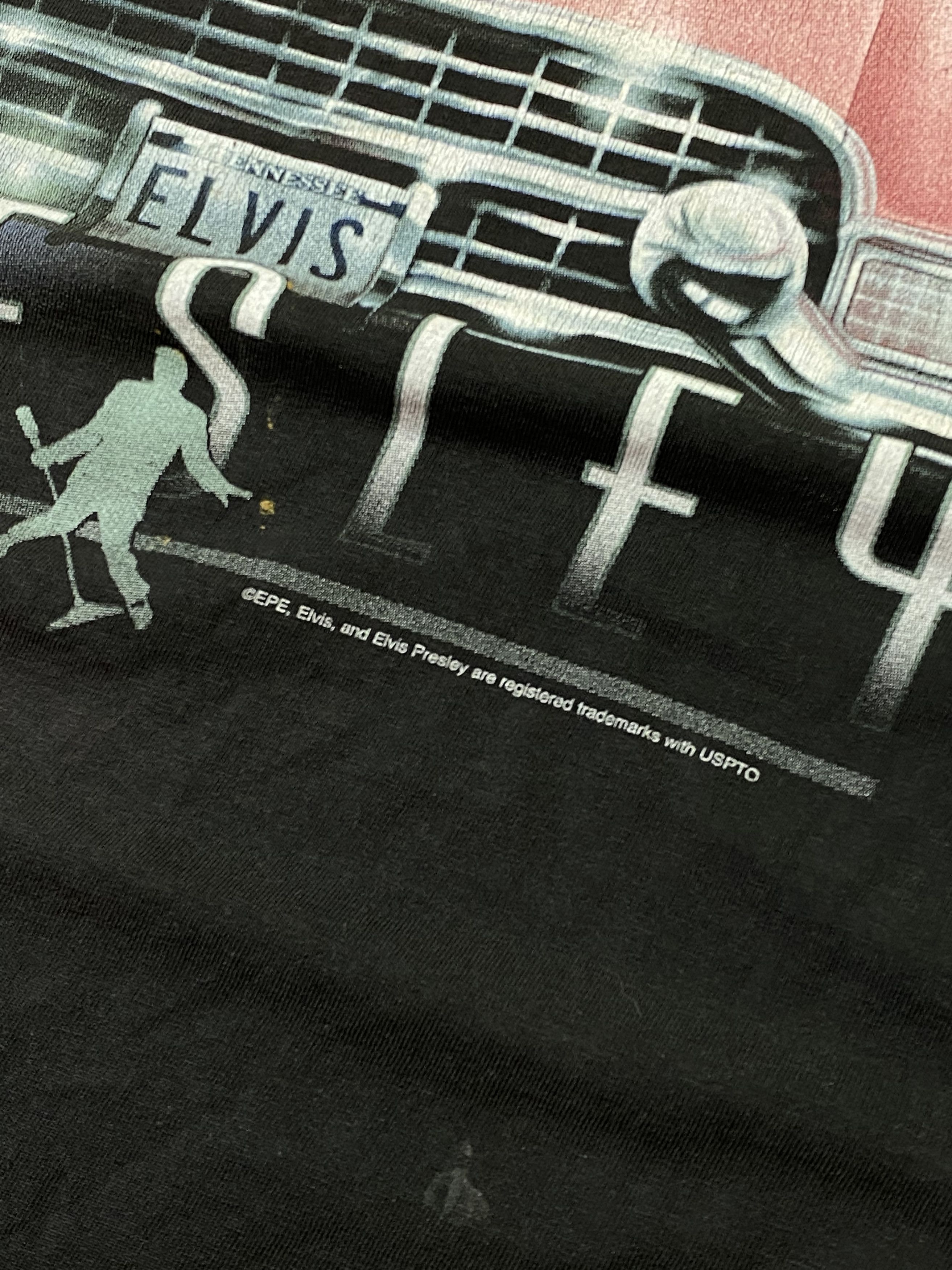 Liquid Blue × Vintage Vintage 90s Faded Elvis Presley Liquid Blue T Shirt Size US L / EU 52-54 / 3 - 4 Thumbnail
