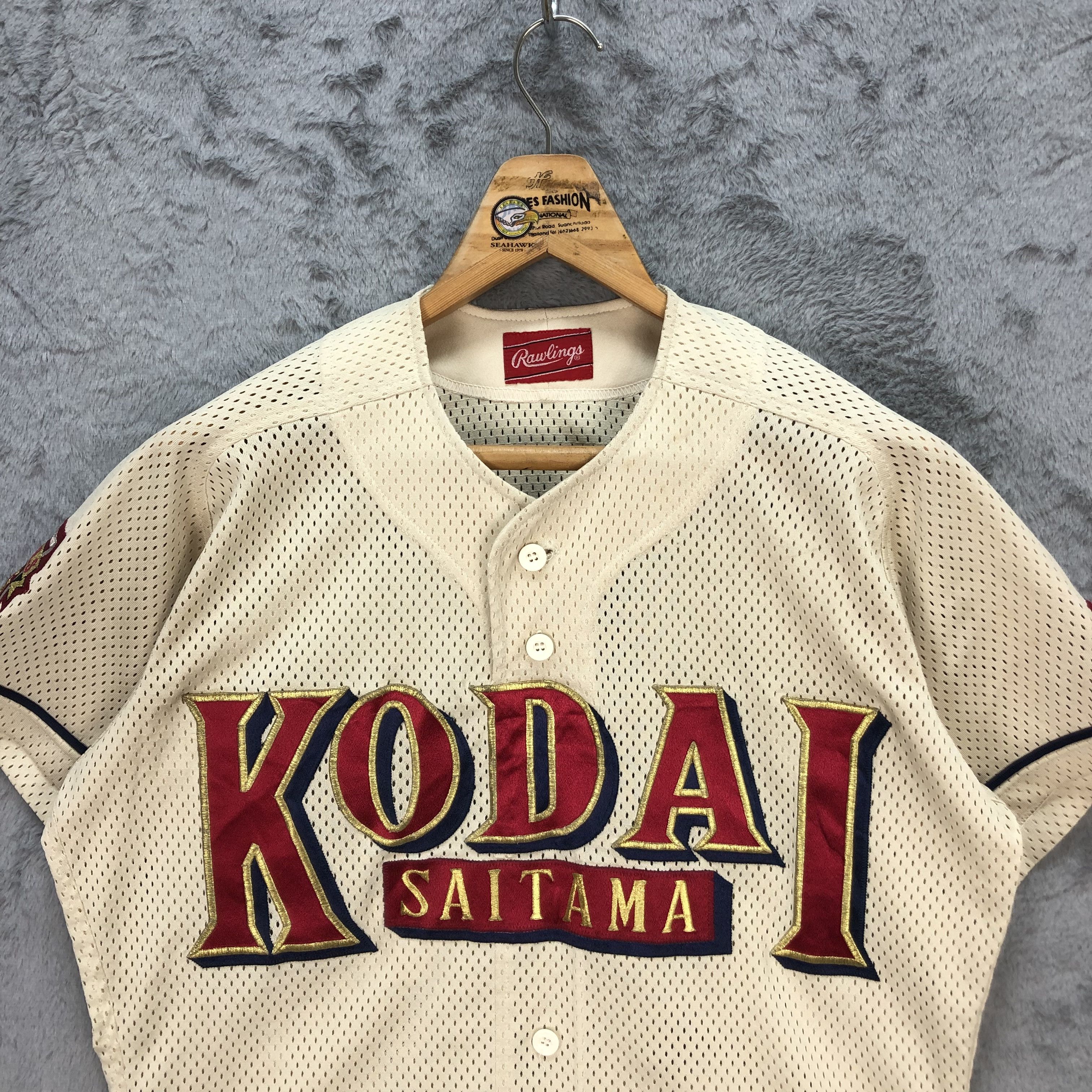 Japanese Brand Rawlings KODAI SAITAMA Baseball Jersey #5631-194 Size L / US 10 / IT 46 - 2 Thumbnail