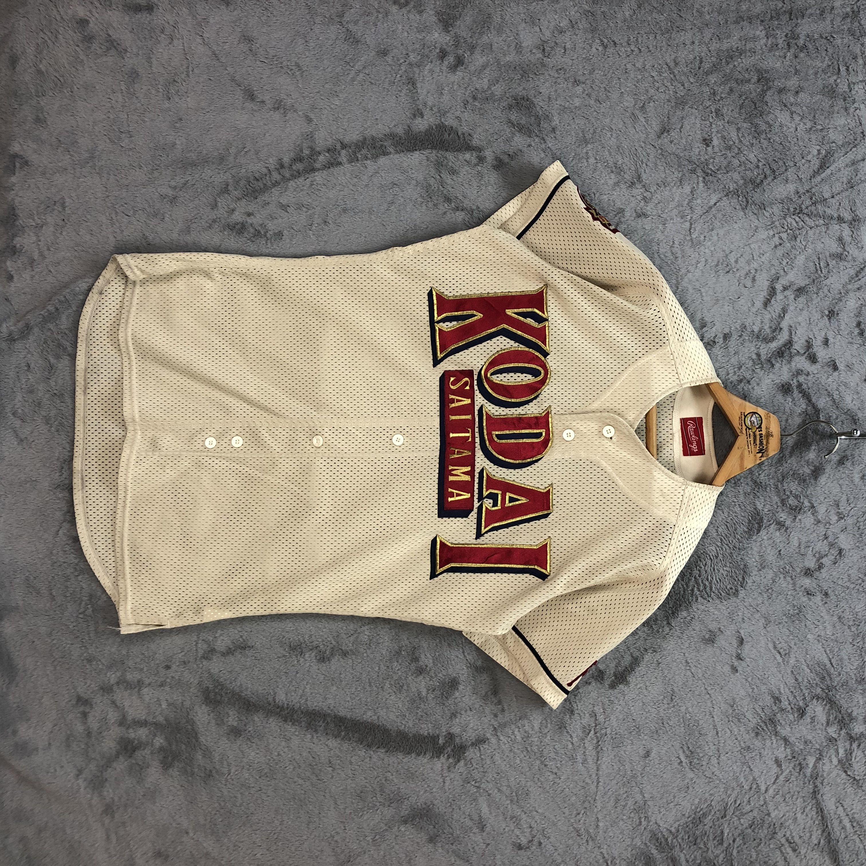 image of Rawlings Kodai Saitama Baseball Jersey 5631-194 in Beige, Women's (Size Large)