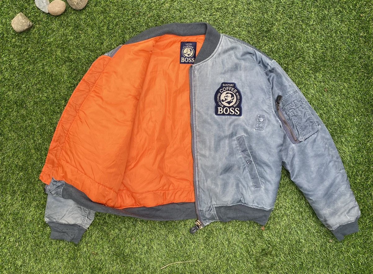 Japanese Brand NEED GONE🔥Vintage Suntory Boss Coffee Zip Up Bomber Jacket Size US L / EU 52-54 / 3 - 6 Thumbnail