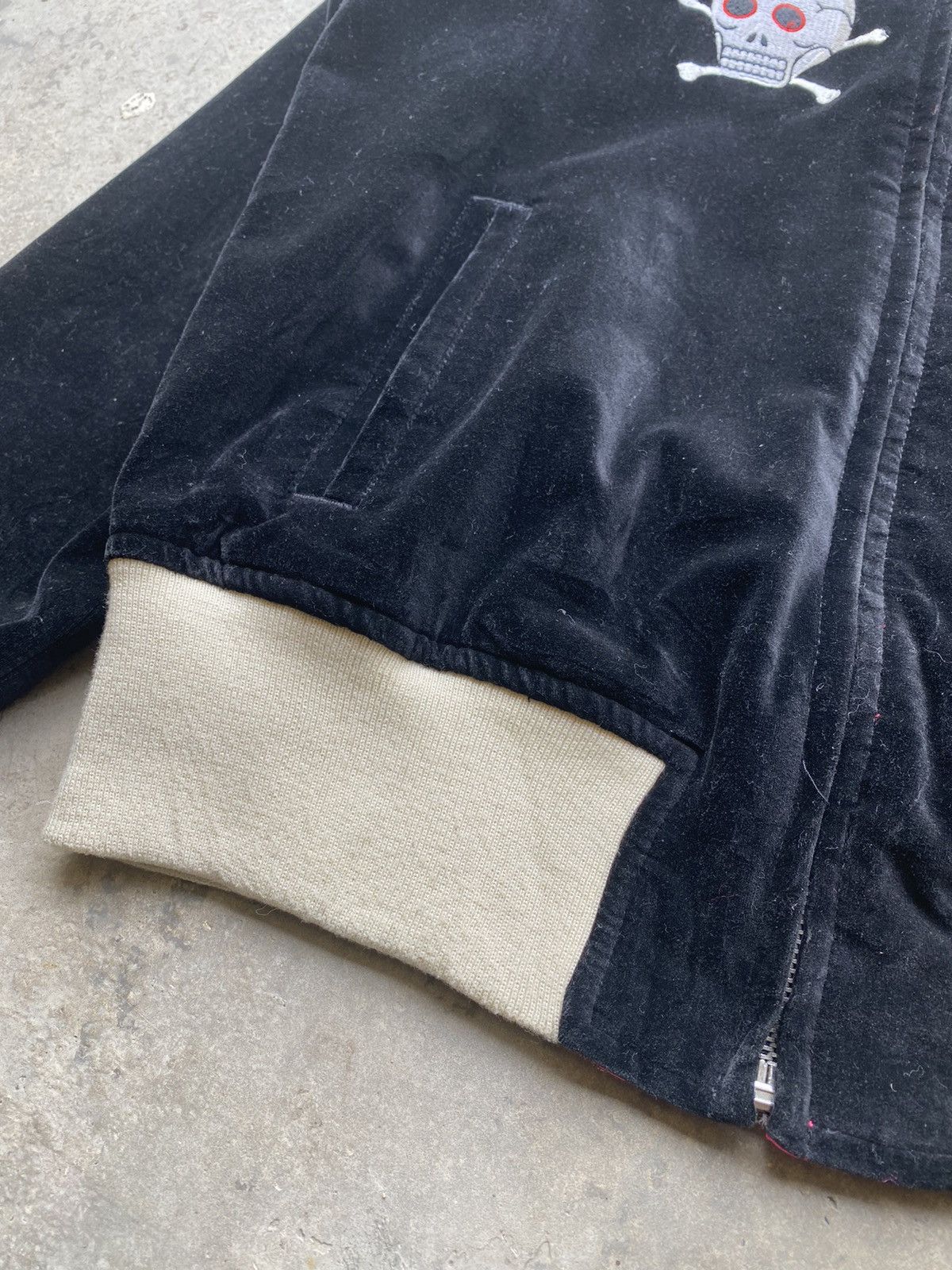 Japanese Brand × Vintage Rare 90s LOVERS ROCK Snake Skull Sukajan Velvet Jacket Size US S / EU 44-46 / 1 - 9 Thumbnail