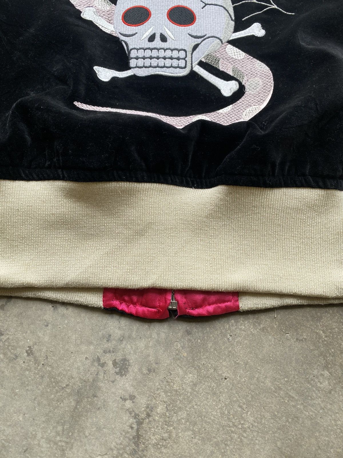 Japanese Brand × Vintage Rare 90s LOVERS ROCK Snake Skull Sukajan Velvet Jacket Size US S / EU 44-46 / 1 - 22 Thumbnail