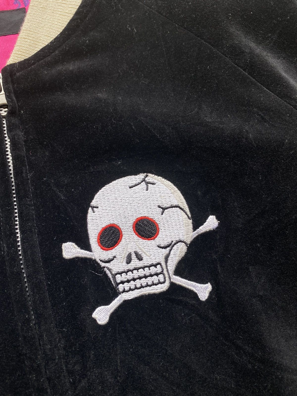 Japanese Brand × Vintage Rare 90s LOVERS ROCK Snake Skull Sukajan Velvet Jacket Size US S / EU 44-46 / 1 - 5 Thumbnail