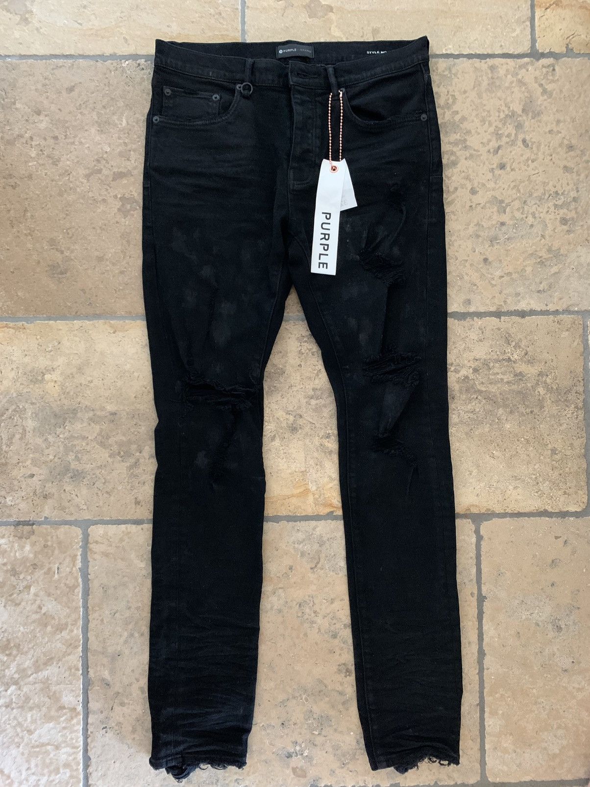 Purple PURPLE BRAND BLACK OIL SPILL JEANS | Grailed
