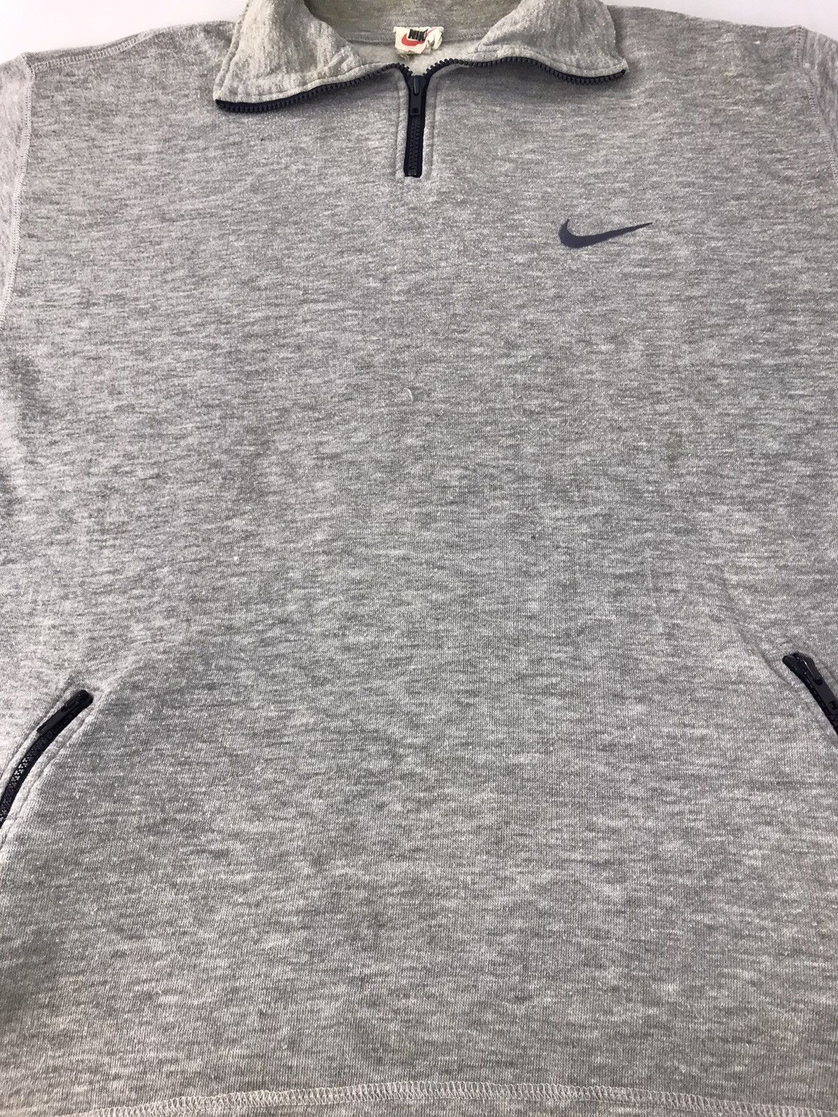 Nike Nike Swoosh Big Logo Fleece Sweatshirt Pull Over Half Zip Size XL / US 12-14 / IT 48-50 - 3 Thumbnail
