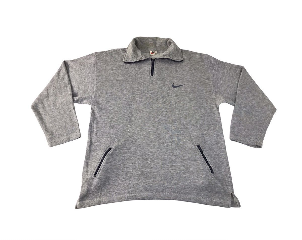 Nike Nike Swoosh Big Logo Fleece Sweatshirt Pull Over Half Zip Size XL / US 12-14 / IT 48-50 - 1 Thumbnail