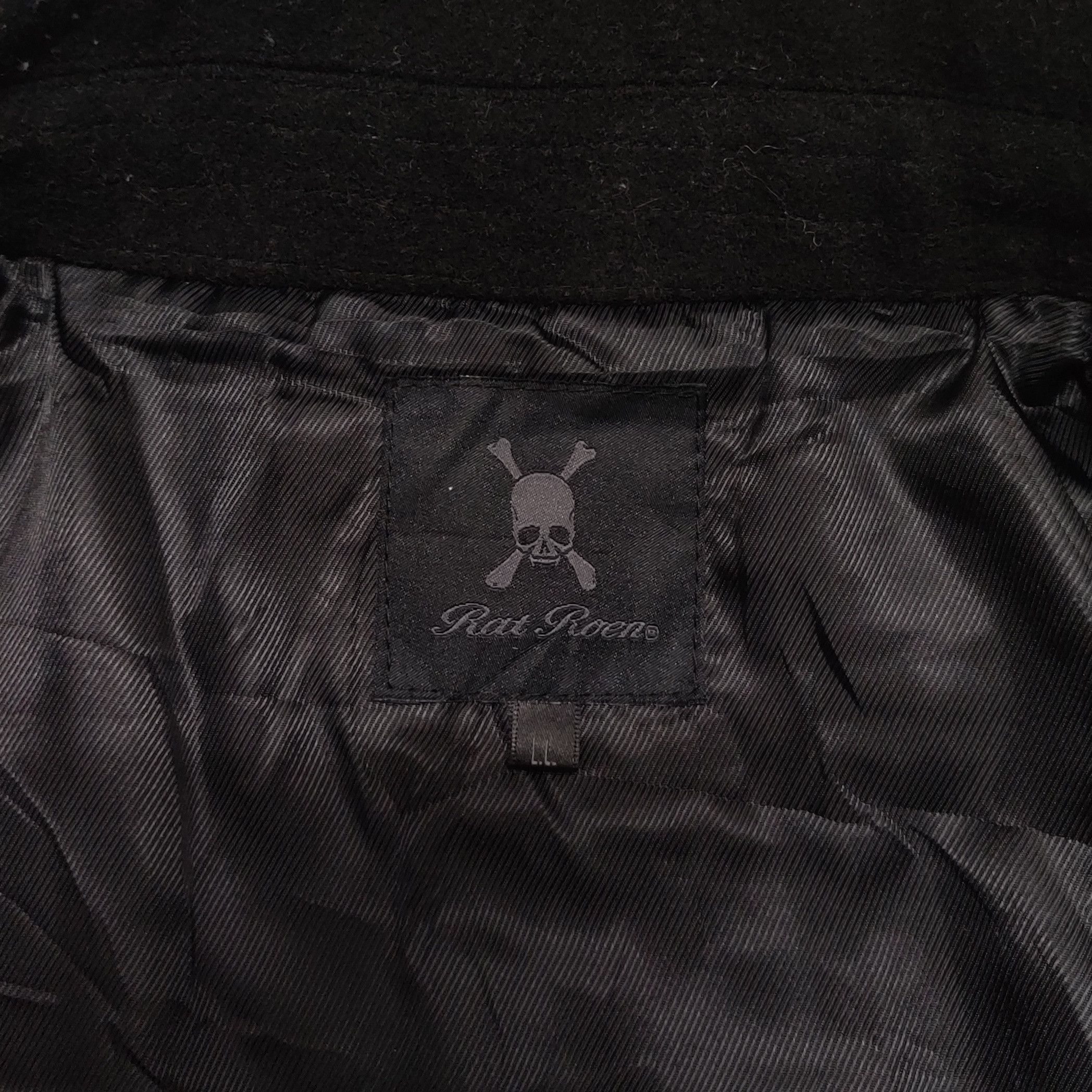 Roen Rat Roen Skull Skeleton Double Breasted Coat Size US L / EU 52-54 / 3 - 8 Thumbnail