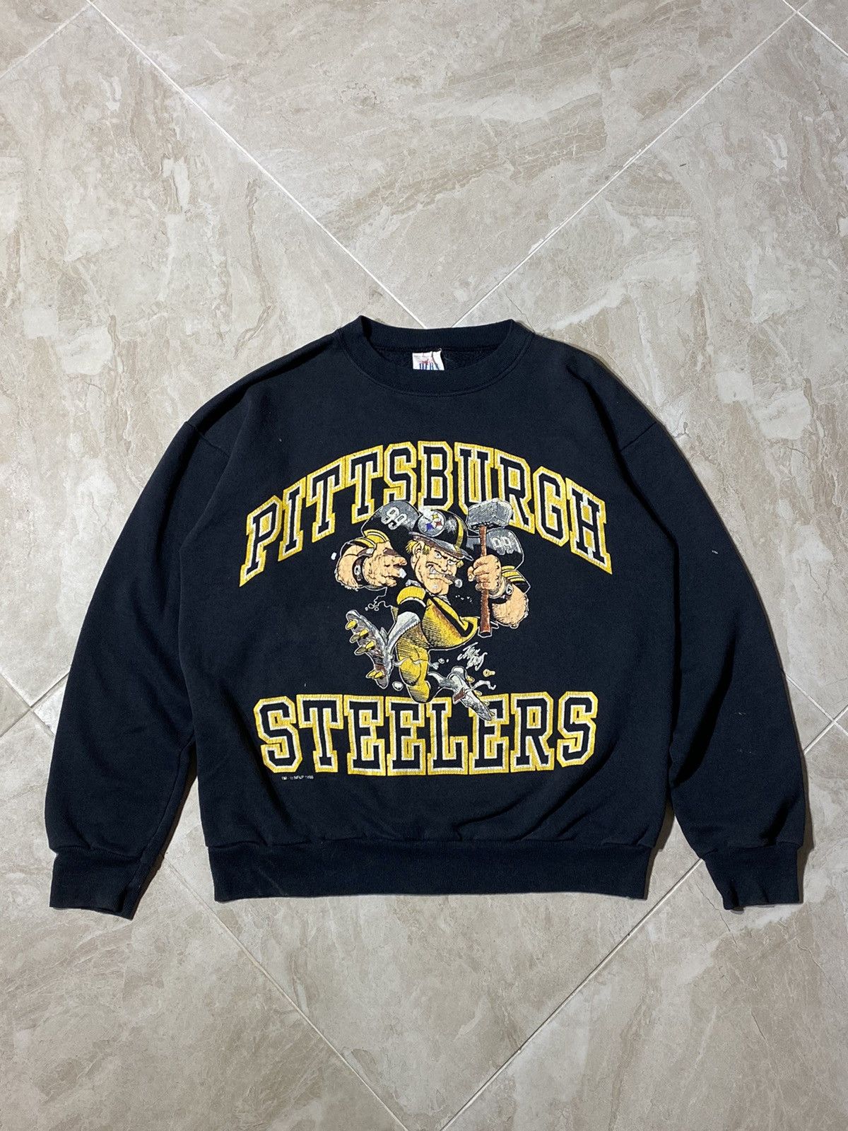 Steelers Vintage Sweatshirt By Mitchell and Ness