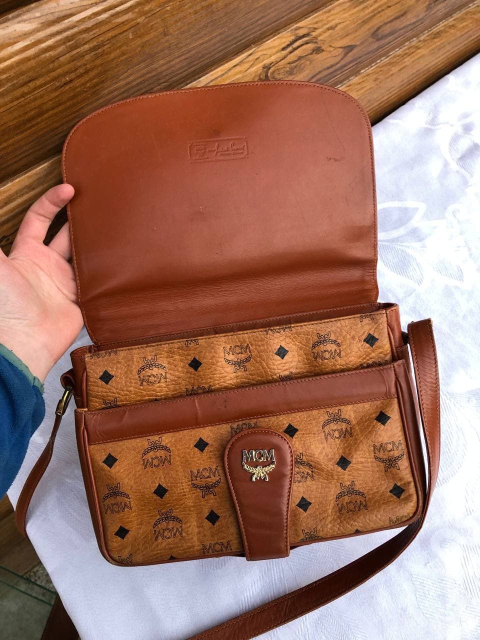 Handmade × MCM × Vintage Vintage Mcm Munchen handmade leather shoulder bag Size ONE SIZE - 3 Thumbnail