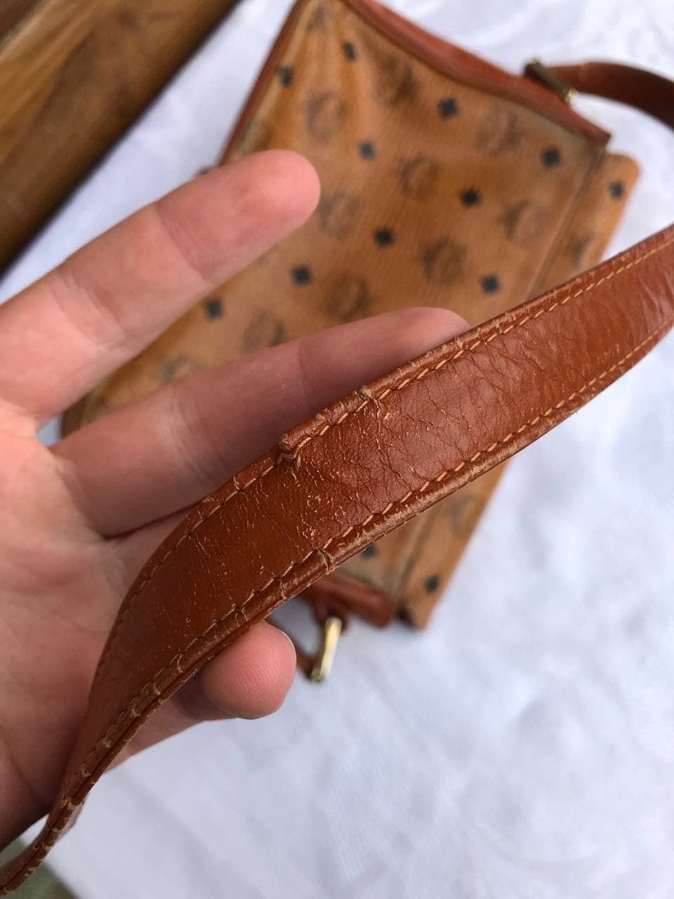 Handmade × MCM × Vintage Vintage Mcm Munchen handmade leather shoulder bag Size ONE SIZE - 7 Thumbnail