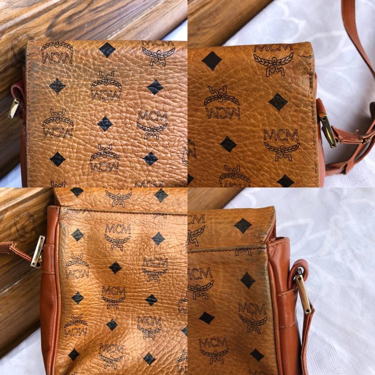 Handmade × MCM × Vintage Vintage Mcm Munchen handmade leather shoulder bag Size ONE SIZE - 4 Thumbnail