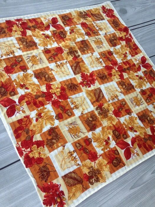 Celine × Other Celine Floral Abstract Motive Check Scarves Size ONE SIZE - 3 Thumbnail