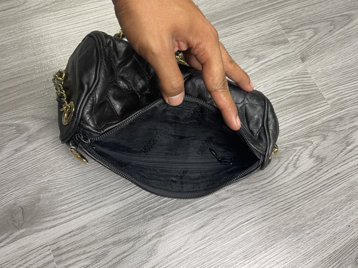Moschino Steals🔥Moschino quilted Cylinder Black crossbody bag Size ONE SIZE - 13 Thumbnail