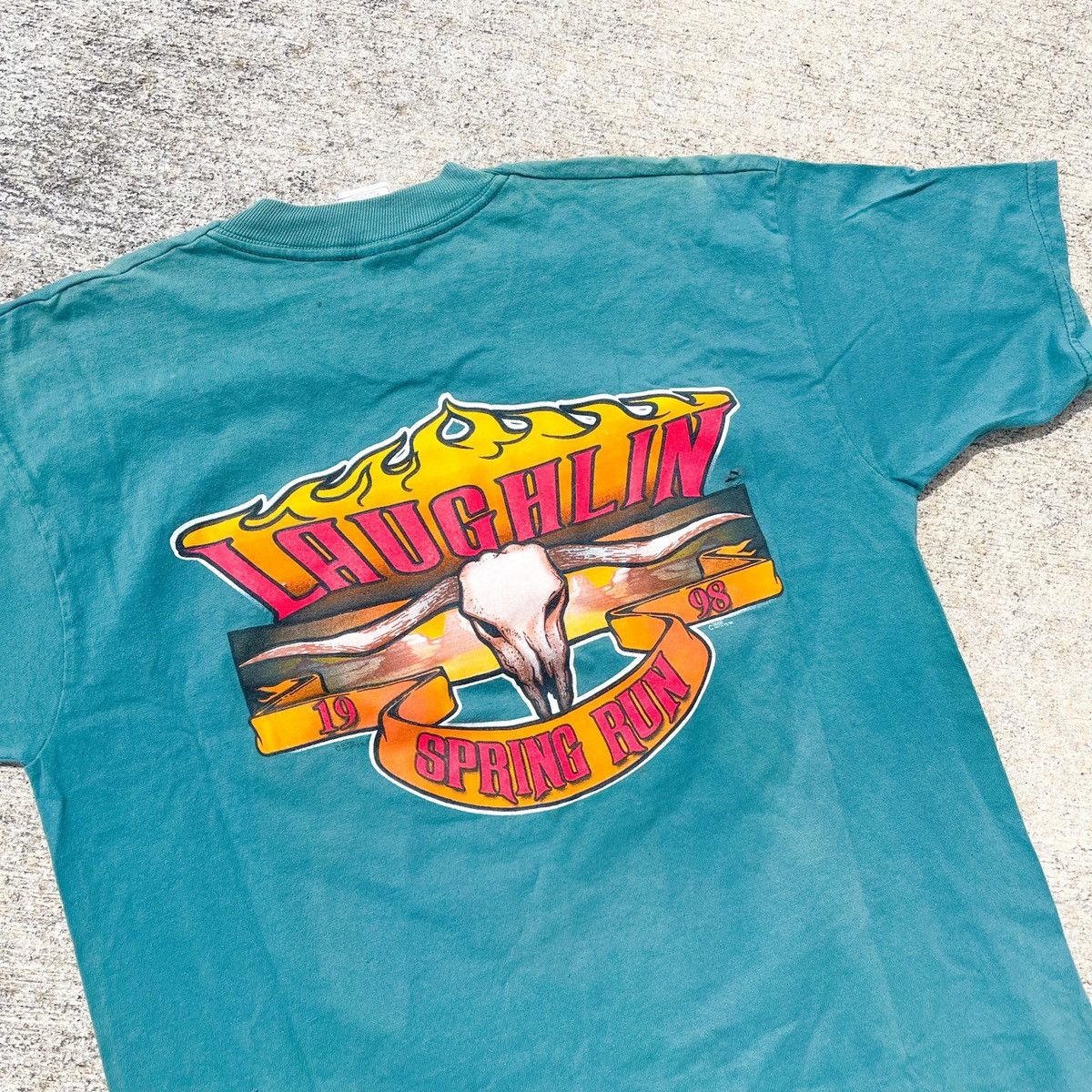 Vintage Vintage 1998 Laughlin Biker Motorcycle Tee Size US L / EU 52-54 / 3 - 2 Thumbnail