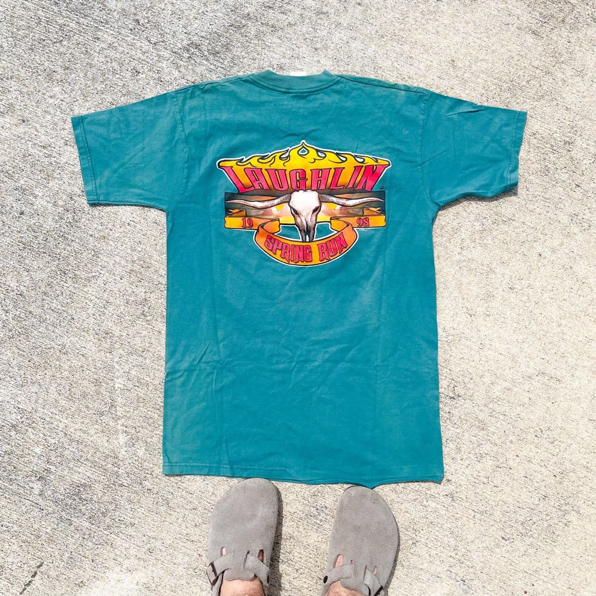 Vintage Vintage 1998 Laughlin Biker Motorcycle Tee Size US L / EU 52-54 / 3 - 1 Thumbnail