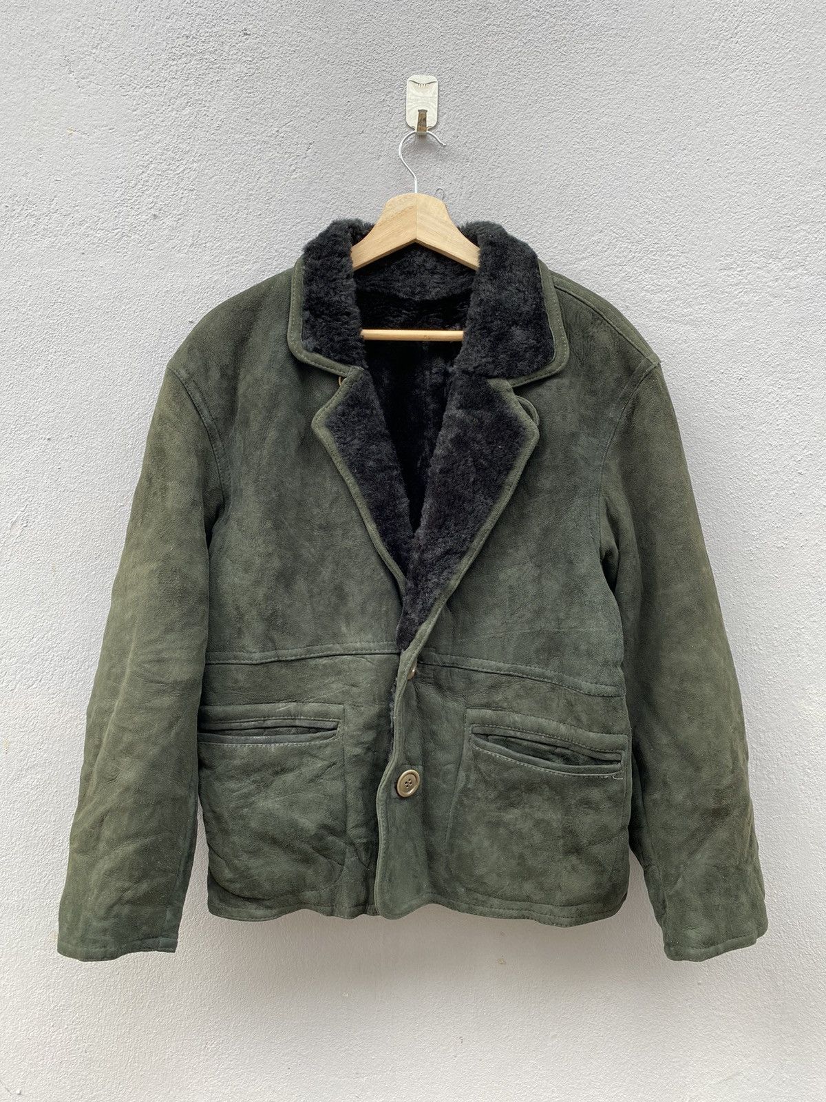 Japanese Brand ONBU de DACCO Lamb Fur Skin Genuine Leather Coat Size US M / EU 48-50 / 2 - 1 Thumbnail