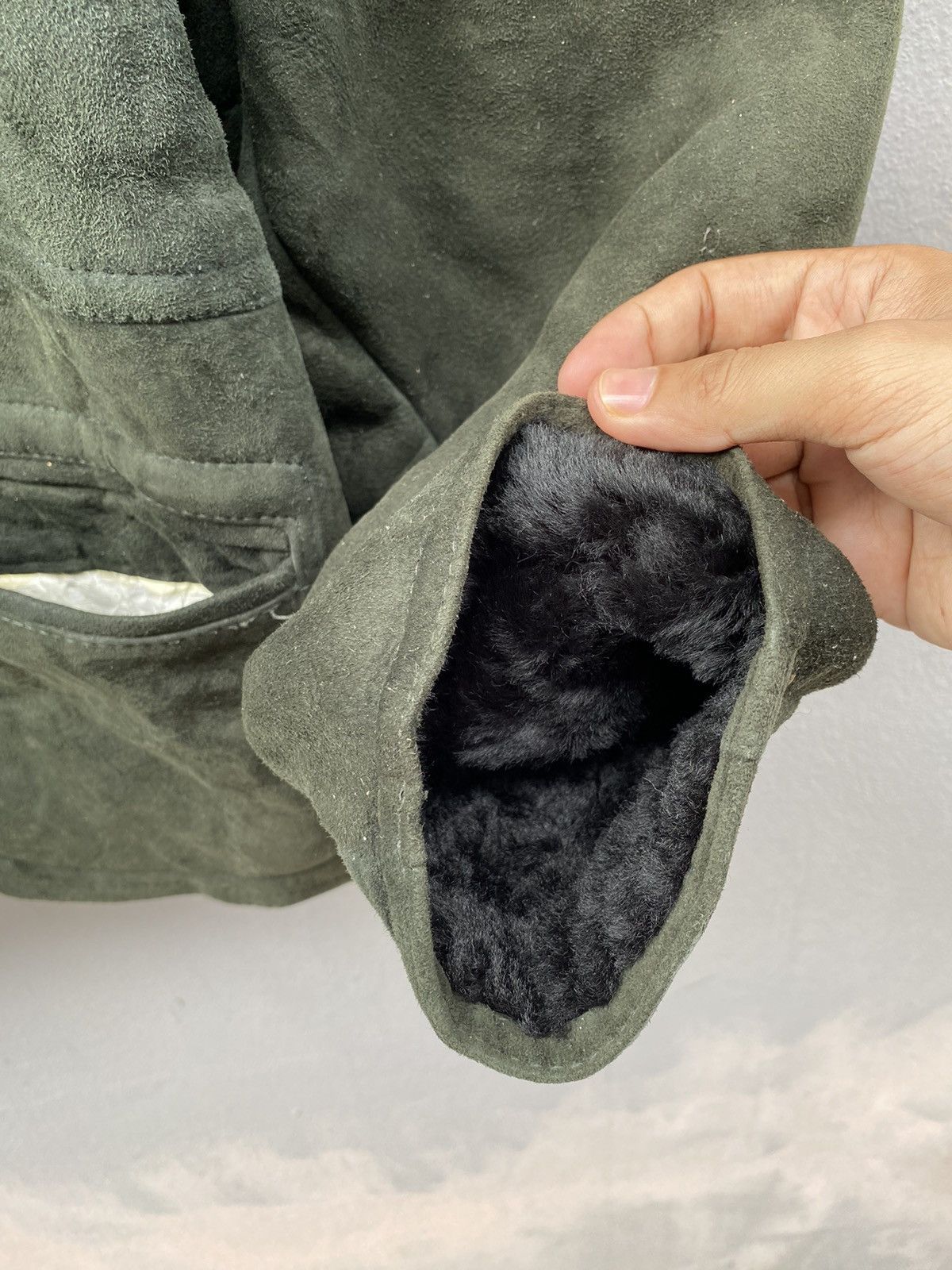 Japanese Brand ONBU de DACCO Lamb Fur Skin Genuine Leather Coat Size US M / EU 48-50 / 2 - 12 Thumbnail