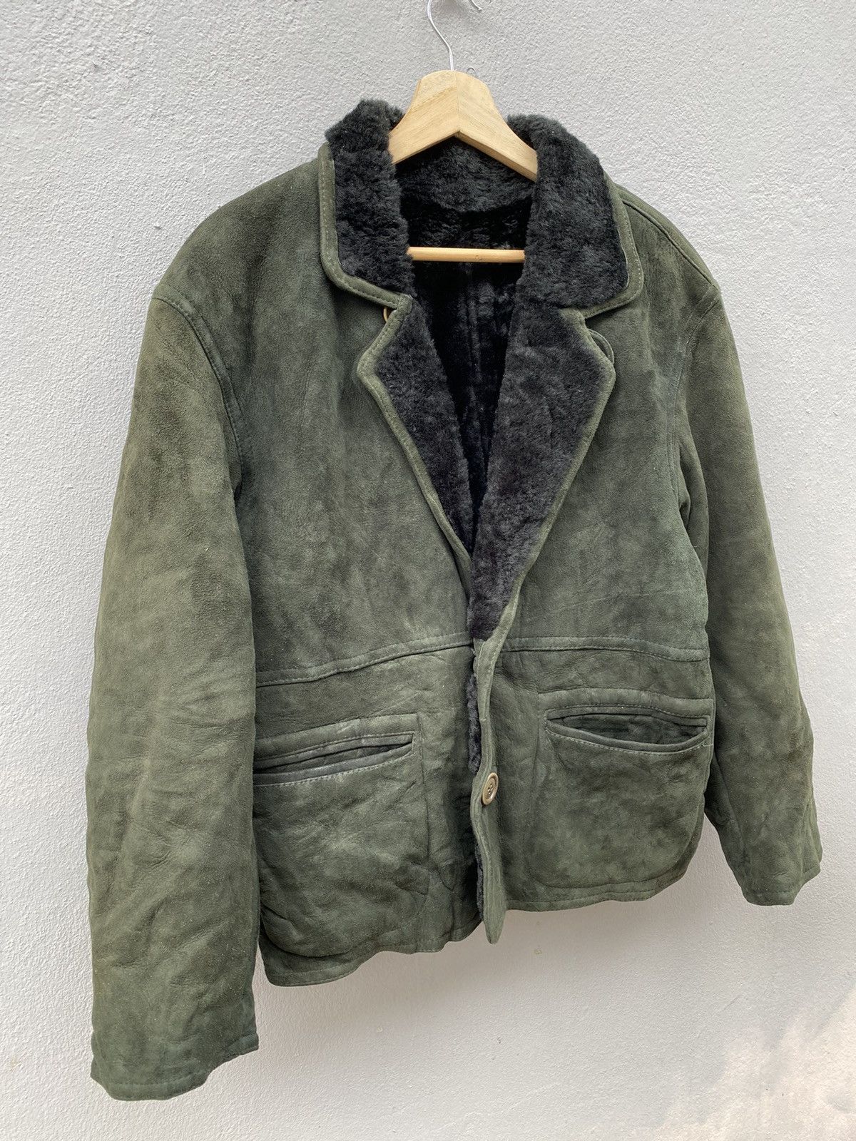 Japanese Brand ONBU de DACCO Lamb Fur Skin Genuine Leather Coat Size US M / EU 48-50 / 2 - 3 Thumbnail
