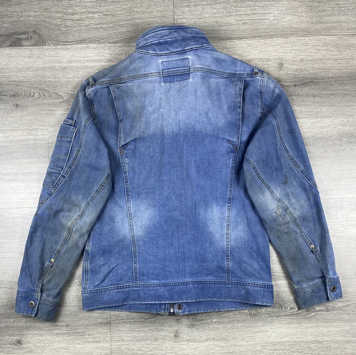 Japanese Brand IZ Frontier Racing Tactical Multi Pocket Denim Jacket Size US M / EU 48-50 / 2 - 8 Thumbnail