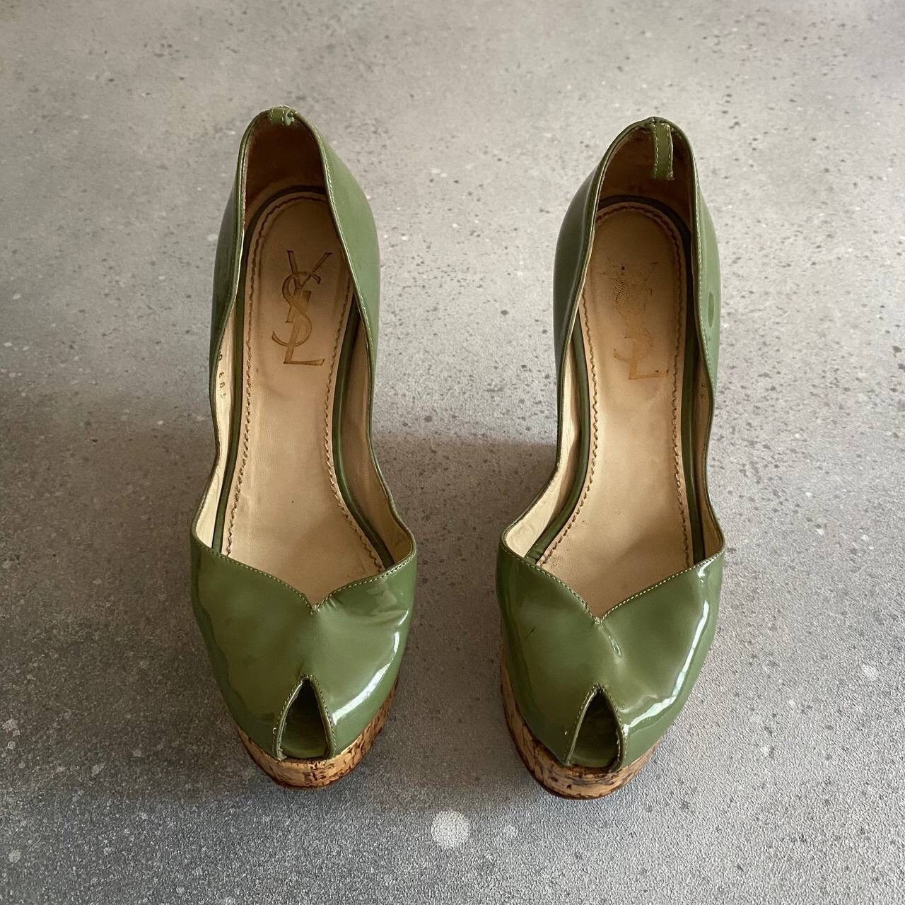 Vintage × Yves Saint Laurent YSL Yves Saint Laurent Vintage Platform Heels Shoes (Y2K) Size US 6 / IT 36 - 2 Thumbnail
