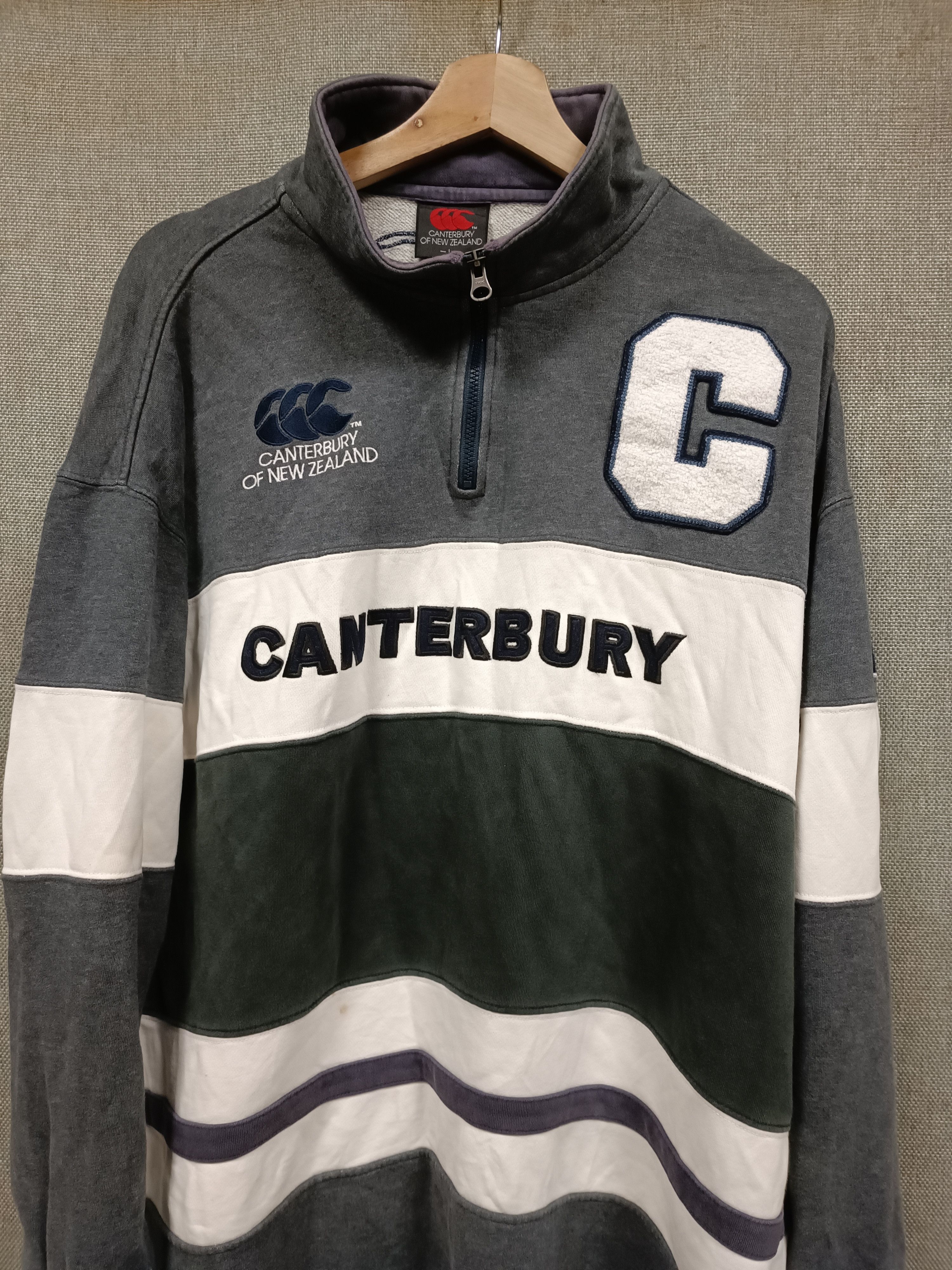Canterbury of New Zealand sweatshirt half zip canterbury steinlager logo embroidery Size US XL / EU 56 / 4 - 3 Thumbnail