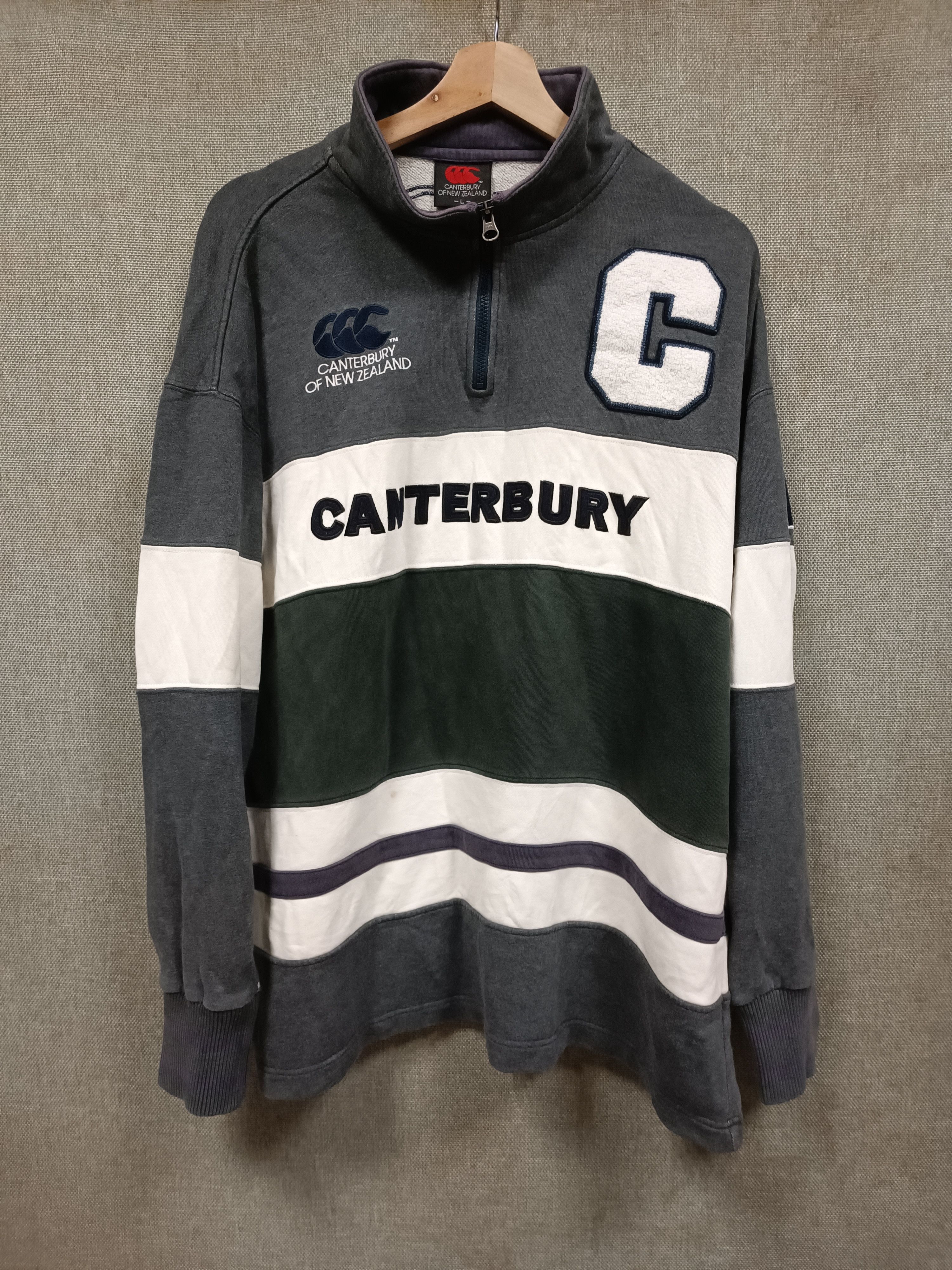 Canterbury of New Zealand sweatshirt half zip canterbury steinlager logo embroidery Size US XL / EU 56 / 4 - 2 Thumbnail