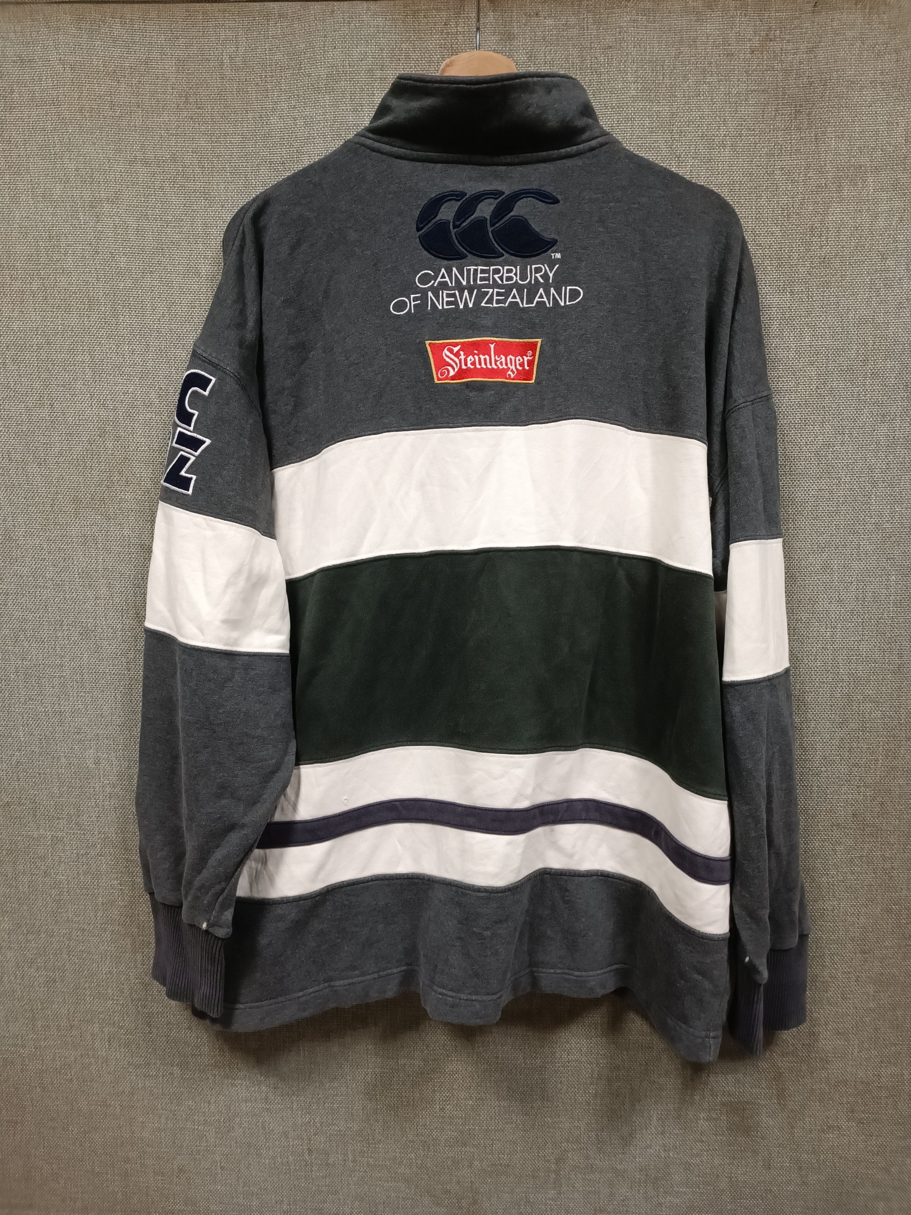 Canterbury of New Zealand sweatshirt half zip canterbury steinlager logo embroidery Size US XL / EU 56 / 4 - 1 Thumbnail