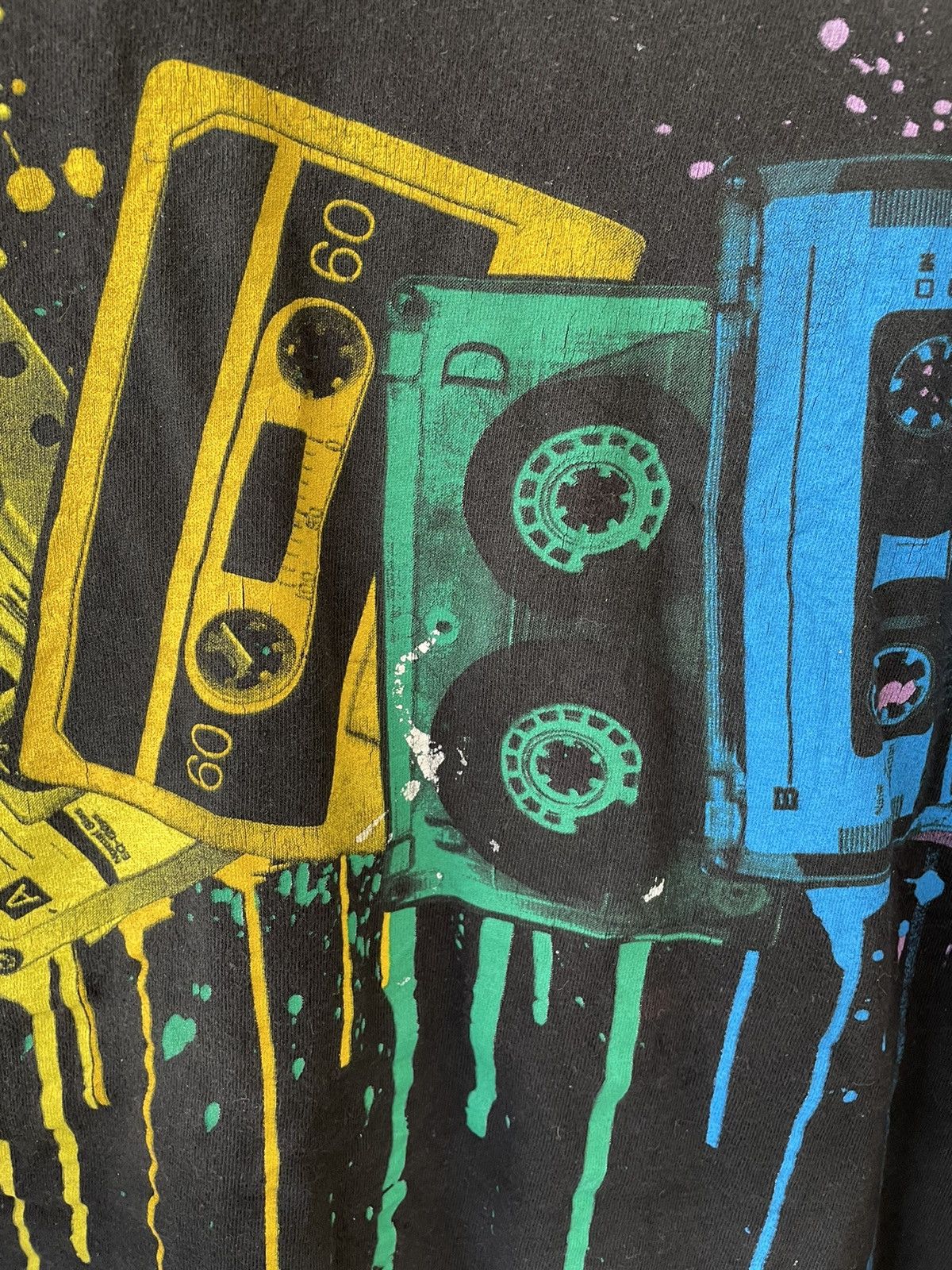 Japanese Brand × Vintage Y2K CASSETTE BLACK TEE Size US XL / EU 56 / 4 - 6 Thumbnail