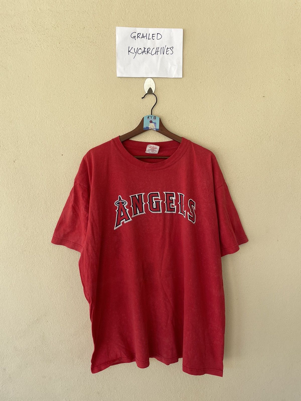 Majestic Y2K L.A ANGELS RED TEE Size US XXL / EU 58 / 5 - 1 Thumbnail