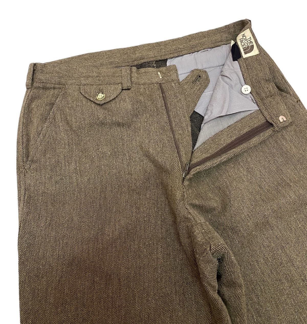 🔥NANAMICA THE NORTH FACE HERRINGBONE WOOL TROUSERS PANTS