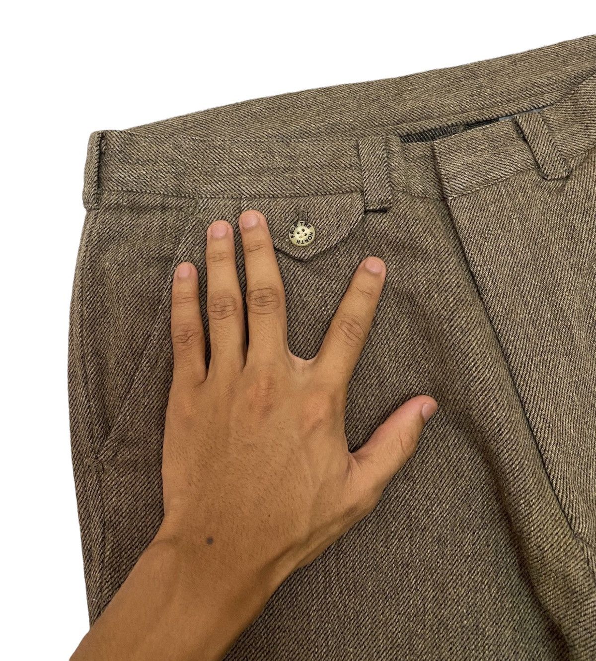 🔥NANAMICA THE NORTH FACE HERRINGBONE WOOL TROUSERS PANTS