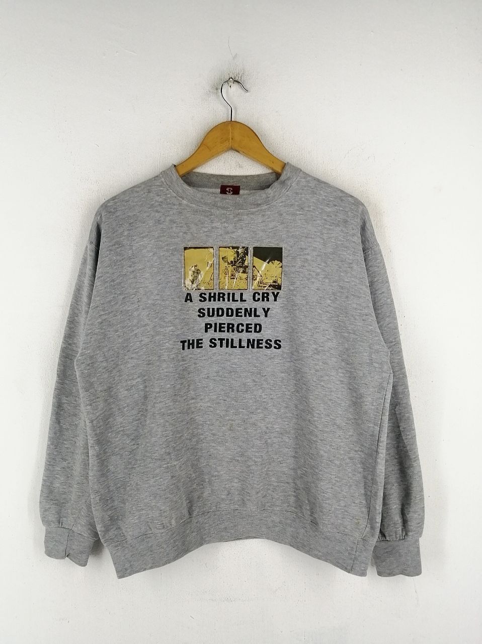 Japanese Brand × Vintage Vtg 90's Stormes A Man on a Moon Sweatshirt Size US M / EU 48-50 / 2 - 1 Thumbnail