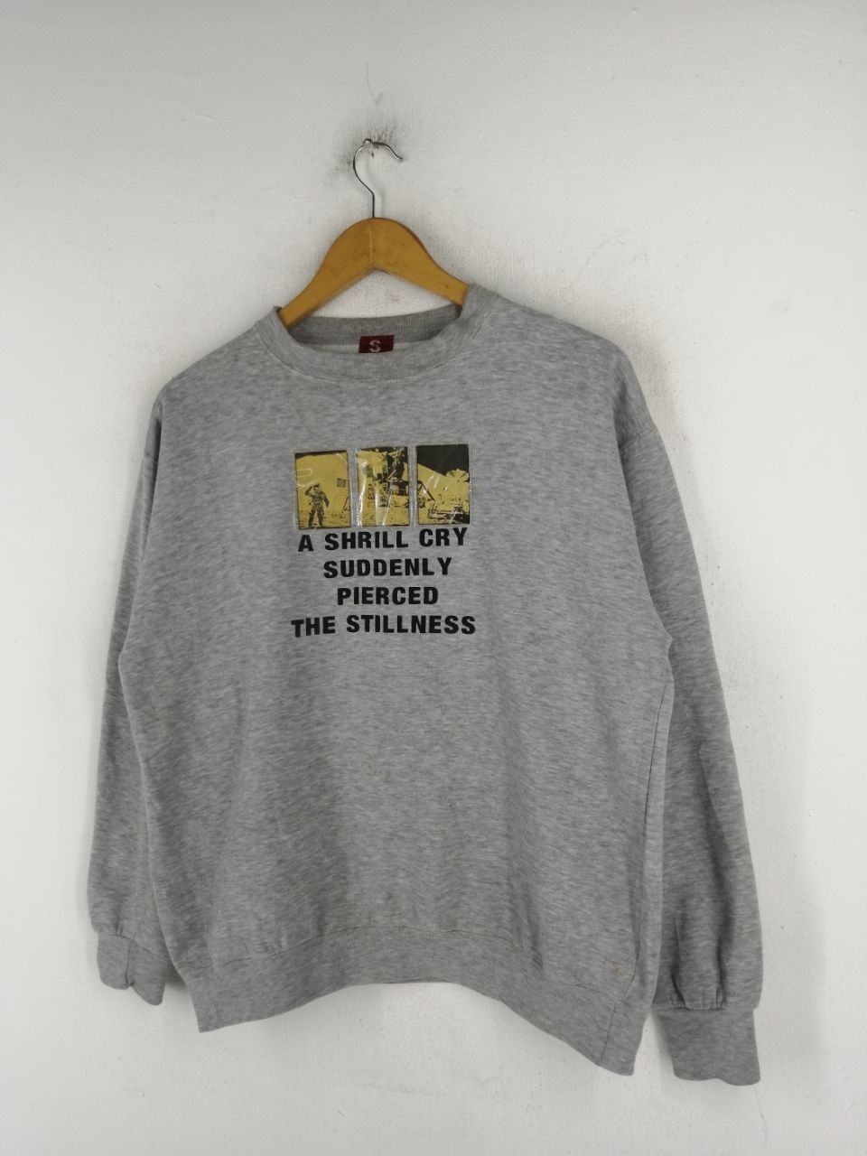 Japanese Brand × Vintage Vtg 90's Stormes A Man on a Moon Sweatshirt Size US M / EU 48-50 / 2 - 2 Thumbnail
