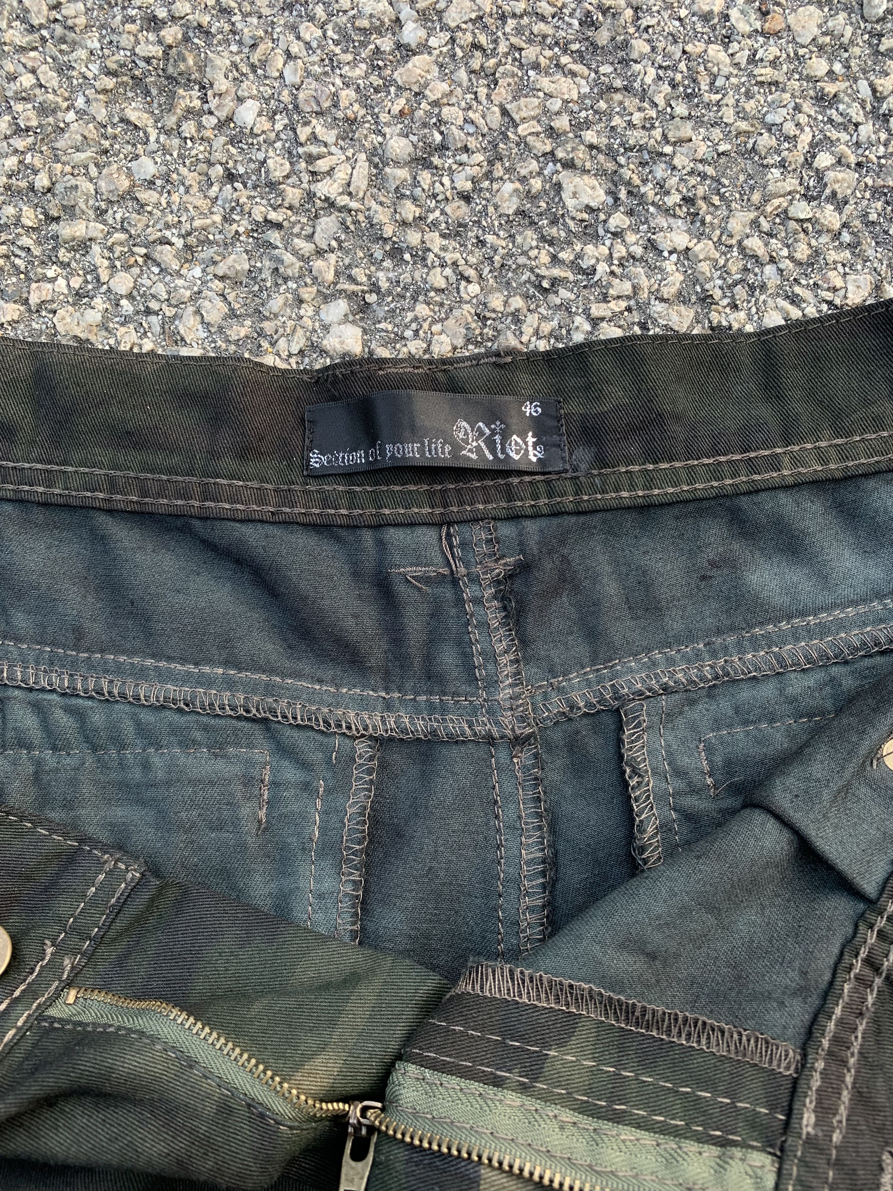 If Six Was Nine Cargo Pants Tie Dye Riot Boocut Multipocket Army 3D Pocket Size US 34 / EU 50 - 19 Thumbnail