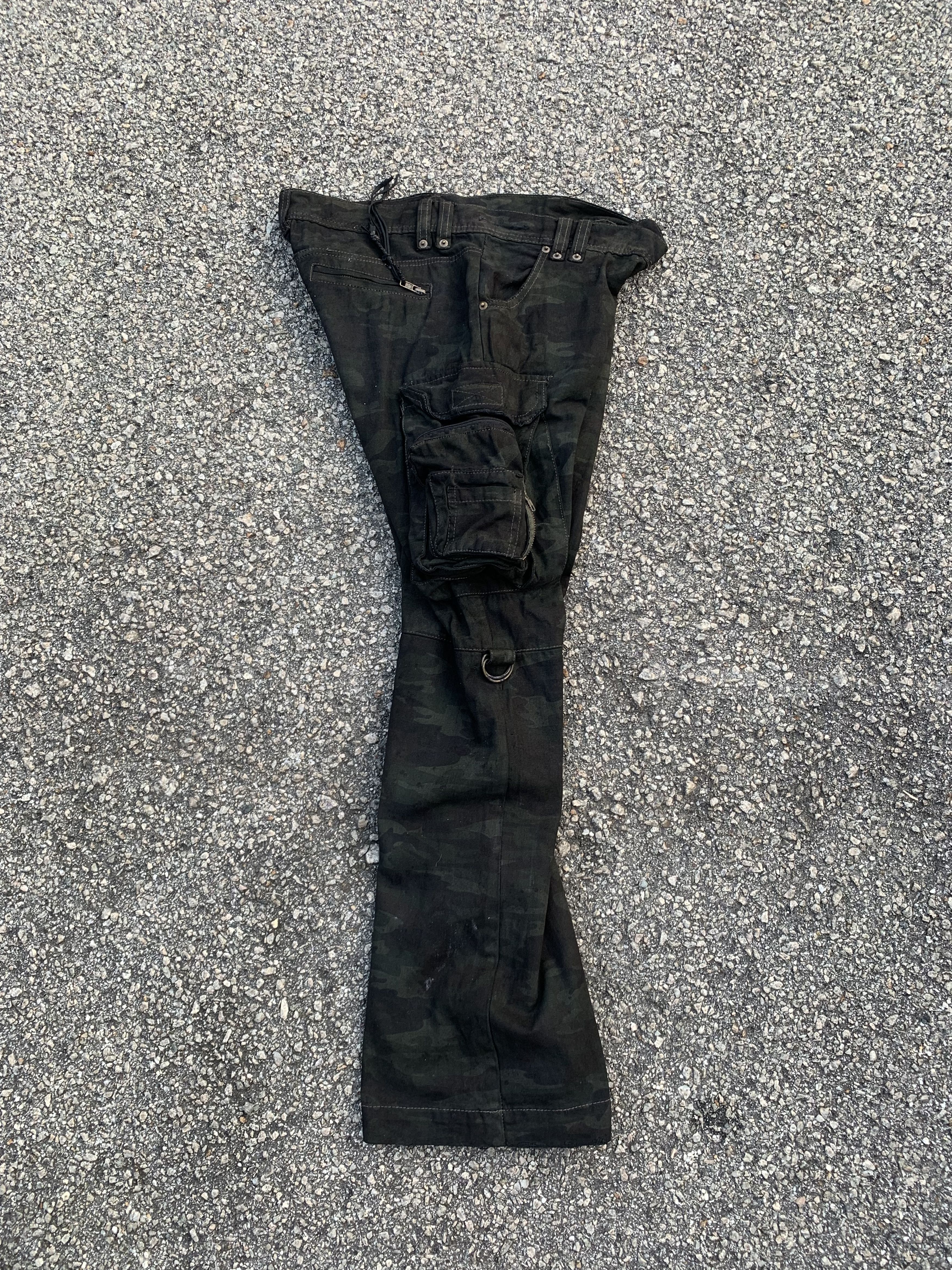 If Six Was Nine Cargo Pants Tie Dye Riot Boocut Multipocket Army 3D Pocket Size US 34 / EU 50 - 17 Thumbnail