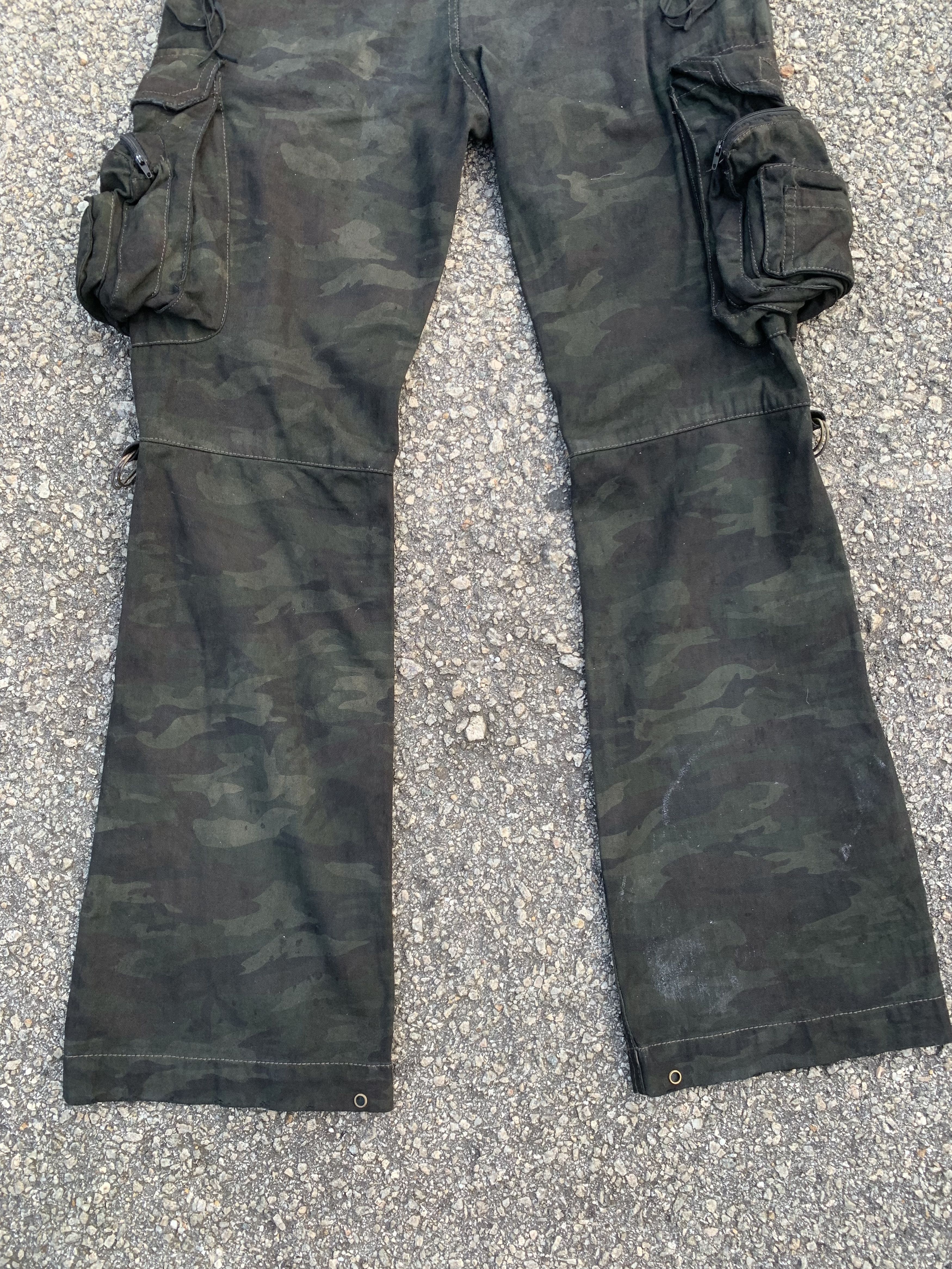 If Six Was Nine Cargo Pants Tie Dye Riot Boocut Multipocket Army 3D Pocket Size US 34 / EU 50 - 10 Thumbnail