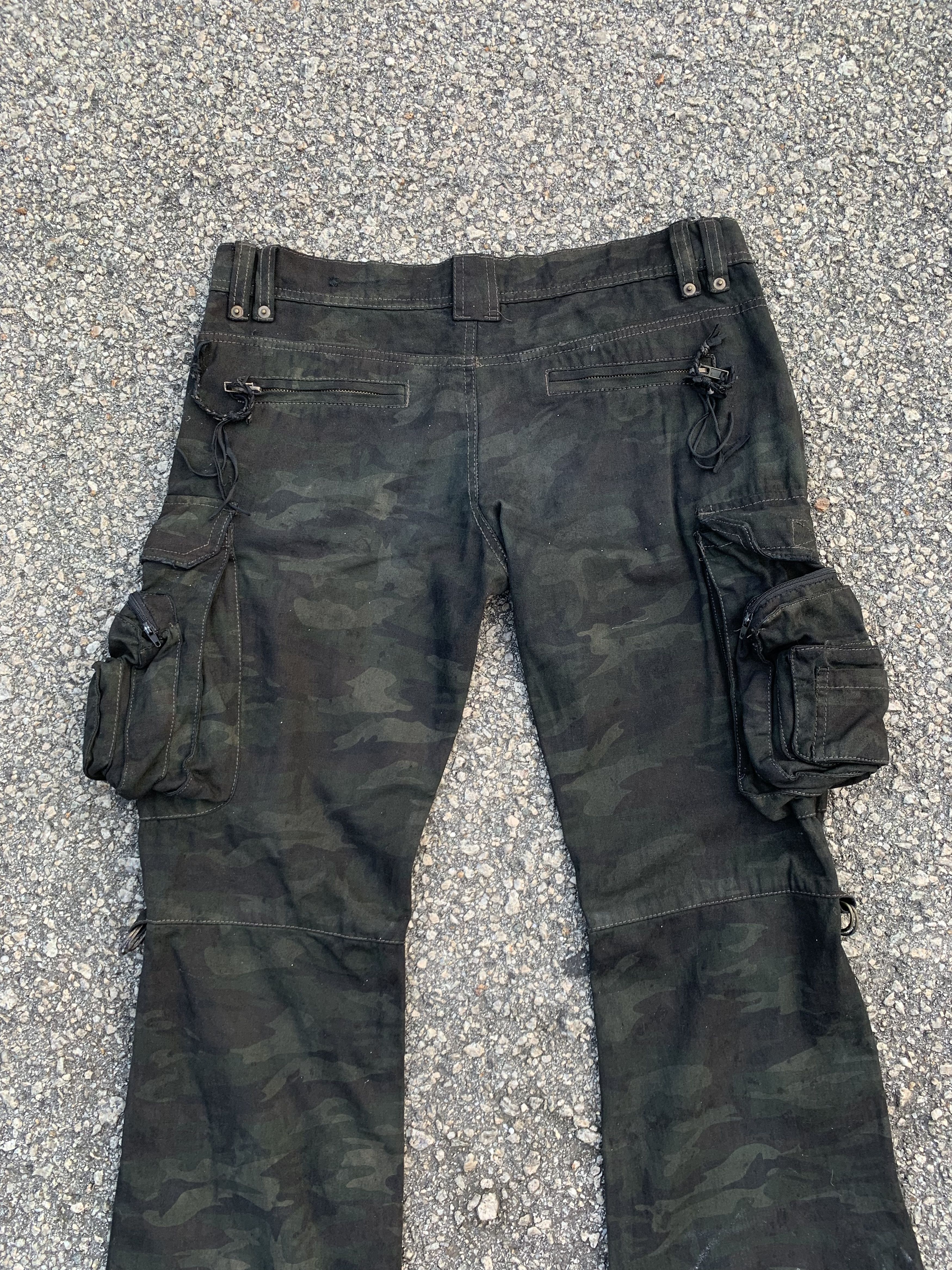 If Six Was Nine Cargo Pants Tie Dye Riot Boocut Multipocket Army 3D Pocket Size US 34 / EU 50 - 11 Thumbnail