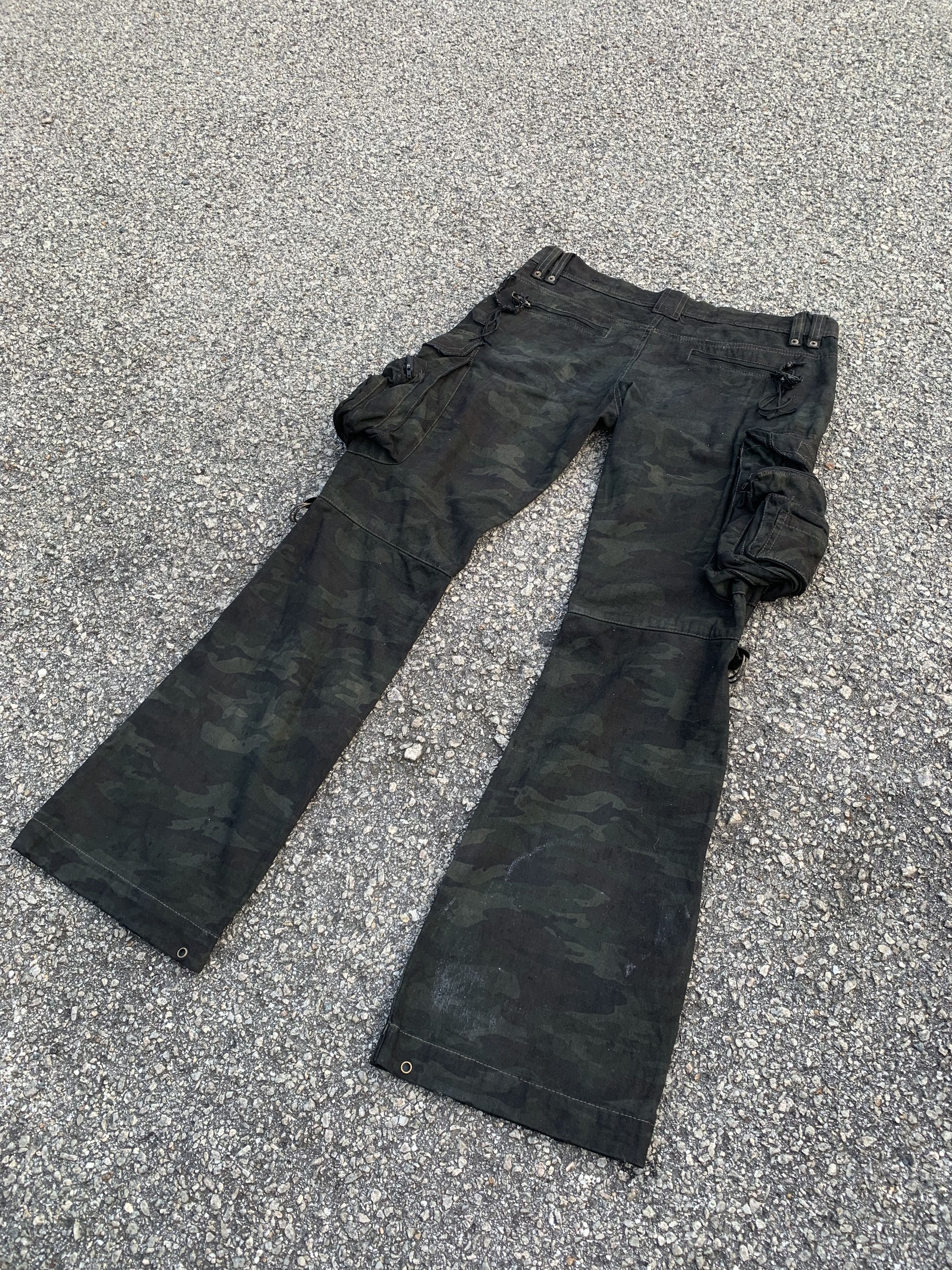 If Six Was Nine Cargo Pants Tie Dye Riot Boocut Multipocket Army 3D Pocket Size US 34 / EU 50 - 16 Thumbnail