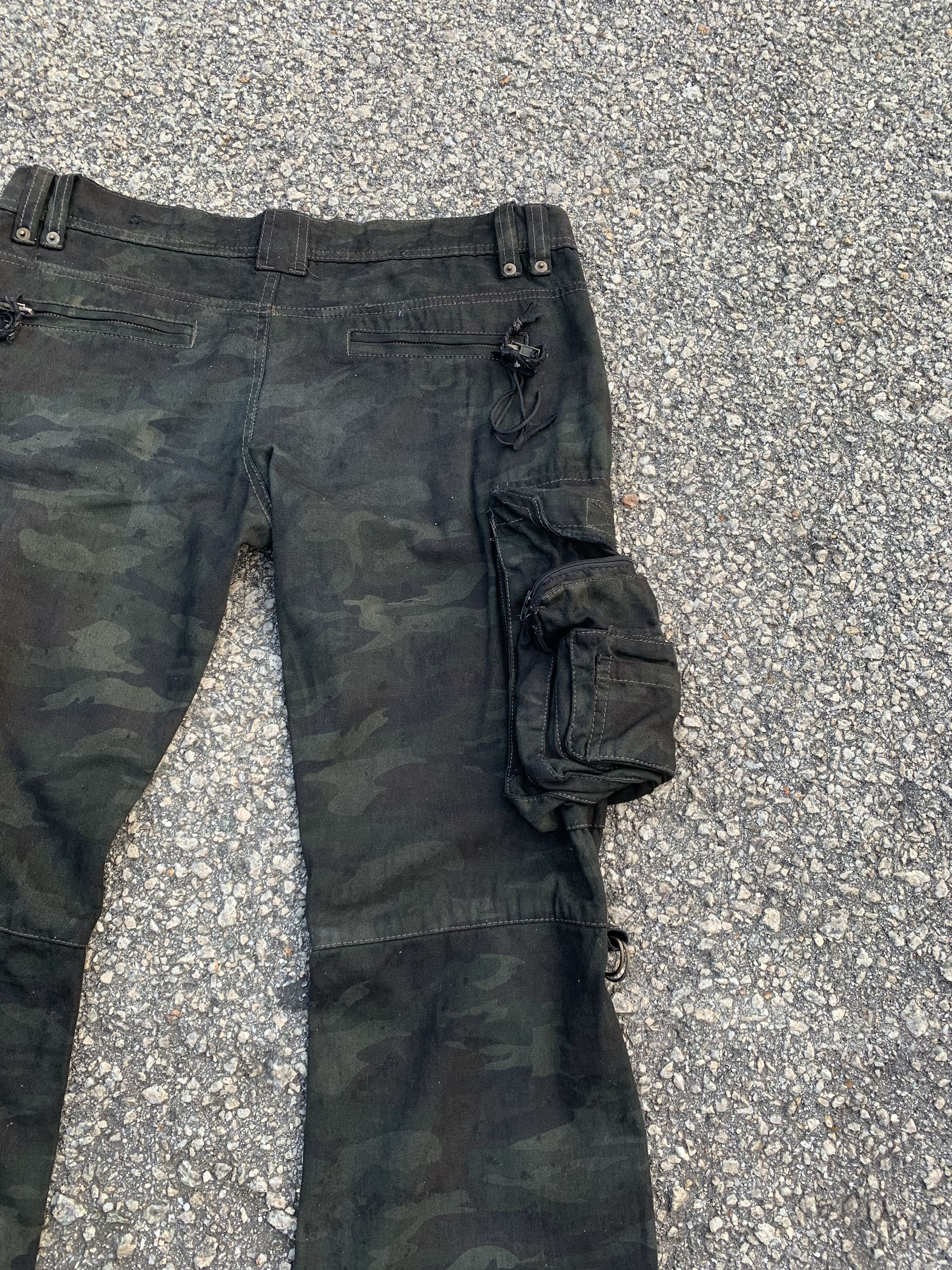 If Six Was Nine Cargo Pants Tie Dye Riot Boocut Multipocket Army 3D Pocket Size US 34 / EU 50 - 13 Thumbnail