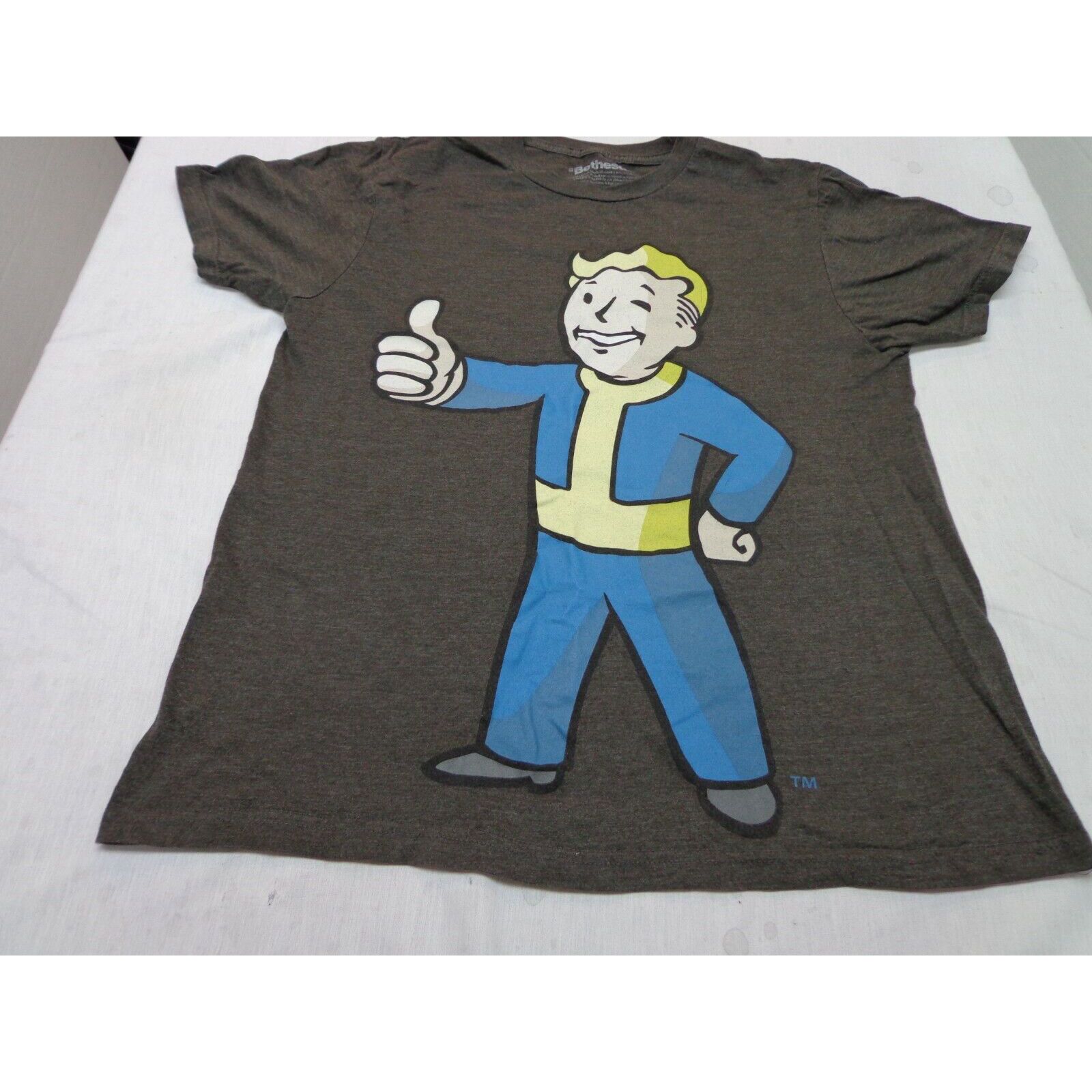 Fallout Vault Boy Graphic T-Shirt - Men's Medium Black, Officially Licensed Gaming Tee - View #4