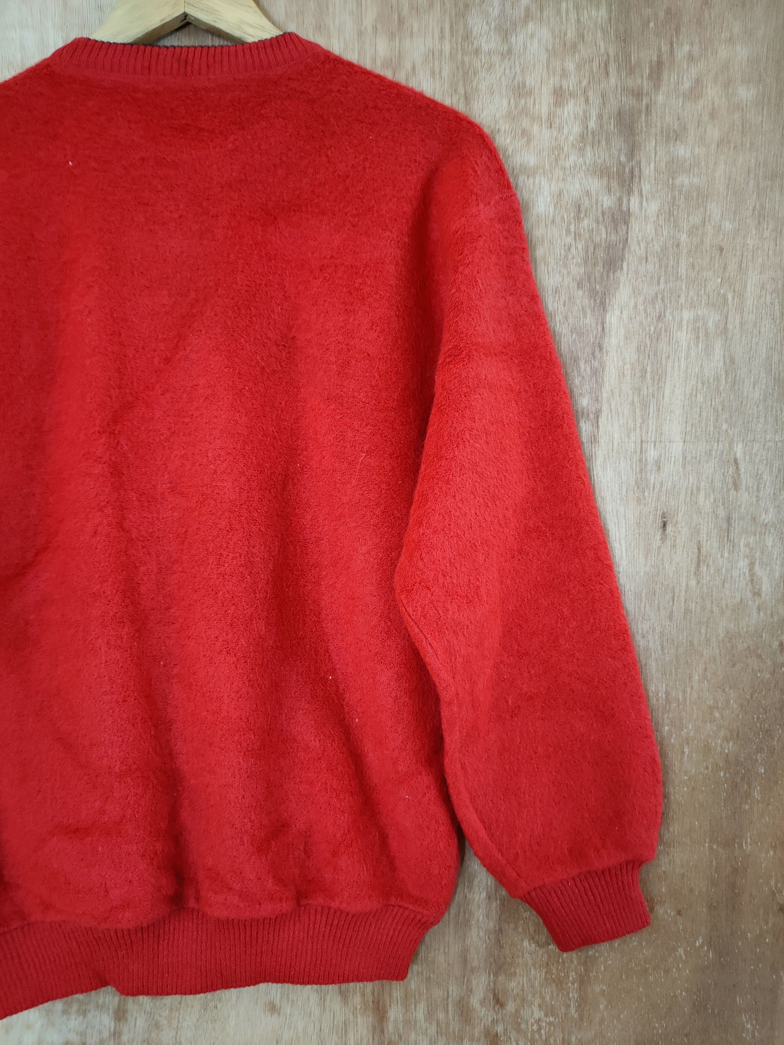 Japanese Brand Adonica red cardigan knitwear sweatshirt japan #46-682 Size US M / EU 48-50 / 2 - 9 Thumbnail