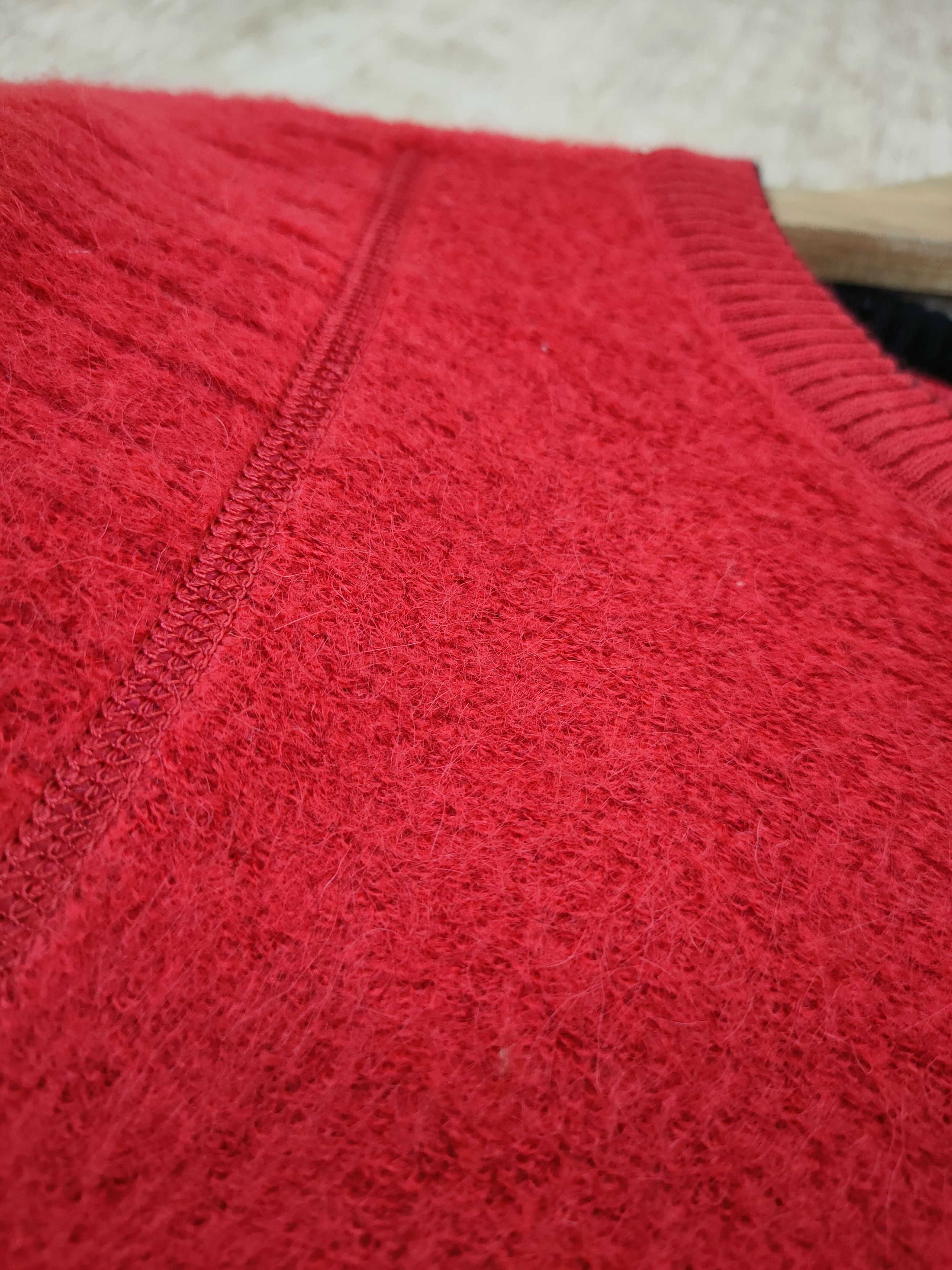 Japanese Brand Adonica red cardigan knitwear sweatshirt japan #46-682 Size US M / EU 48-50 / 2 - 4 Thumbnail