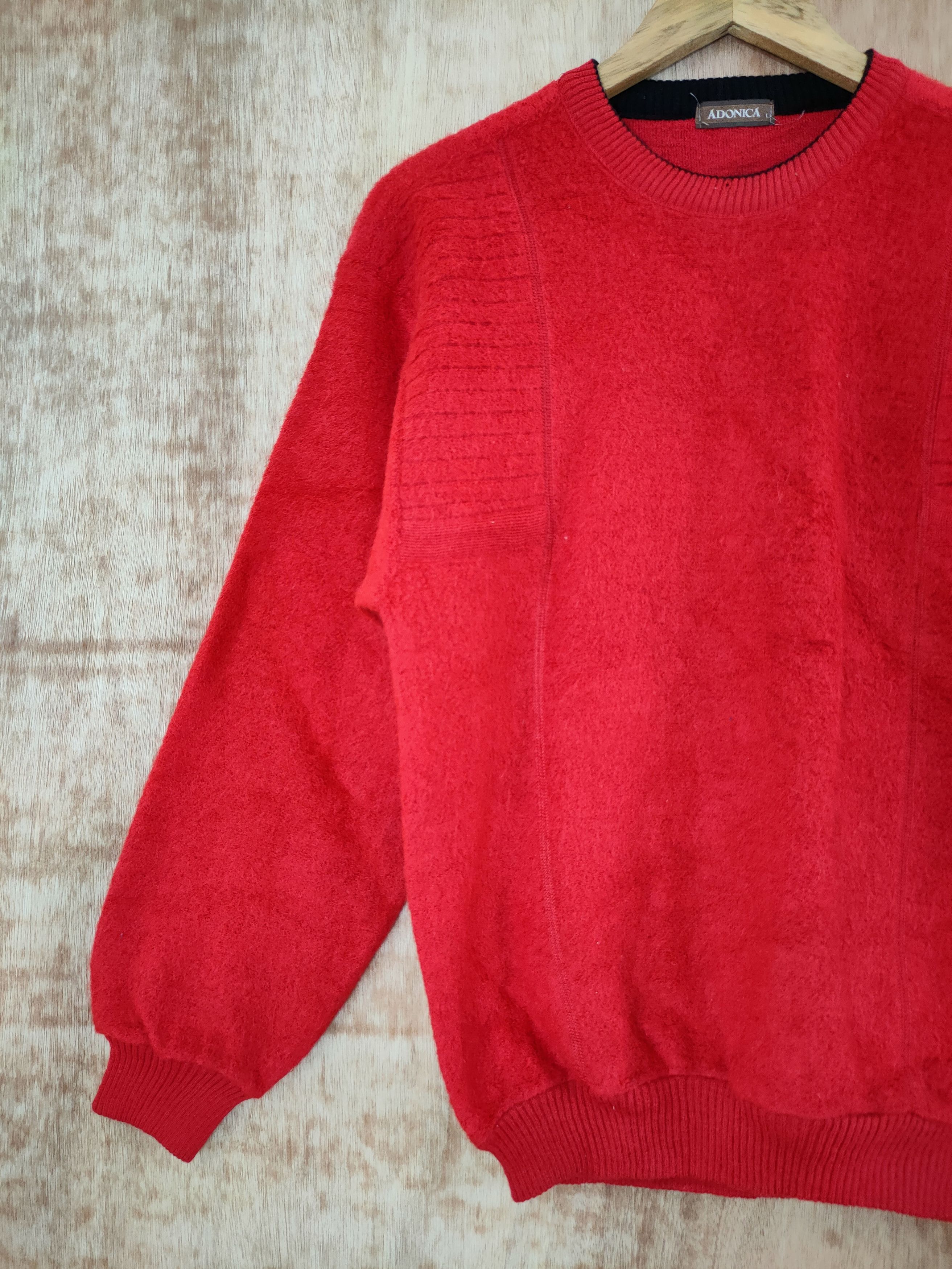 Japanese Brand Adonica red cardigan knitwear sweatshirt japan #46-682 Size US M / EU 48-50 / 2 - 2 Thumbnail