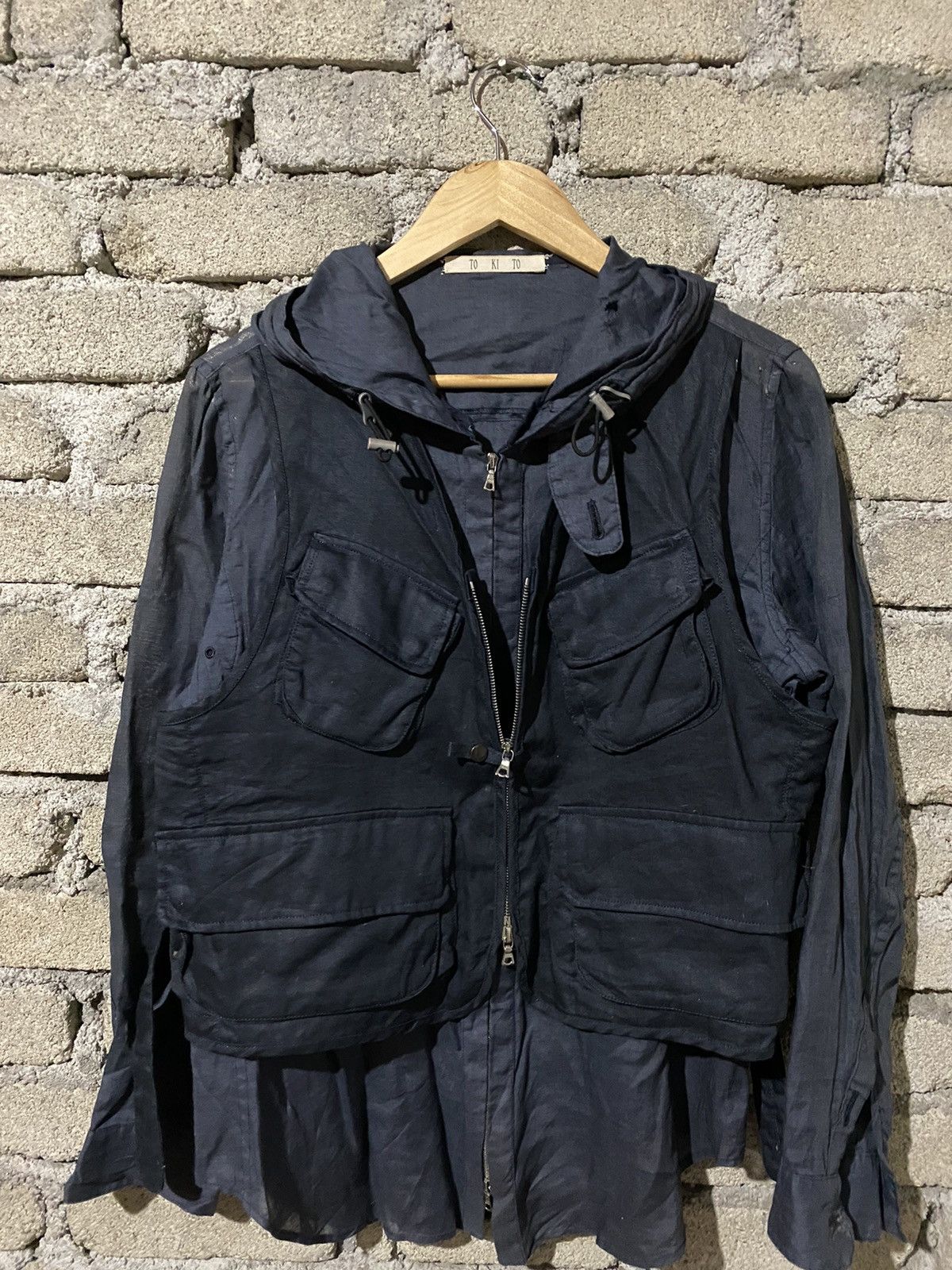 TO KI TO 🔥SALE🔥TOKITO FUTURE PUNK TACTICAL STYLE JACKET LINEN FABRIC Size US M / EU 48-50 / 2 - 6 Thumbnail