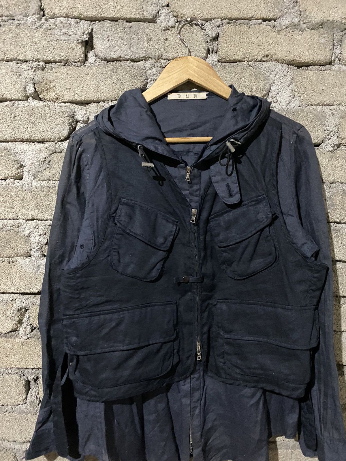 TO KI TO 🔥SALE🔥TOKITO FUTURE PUNK TACTICAL STYLE JACKET LINEN FABRIC Size US M / EU 48-50 / 2 - 4 Thumbnail