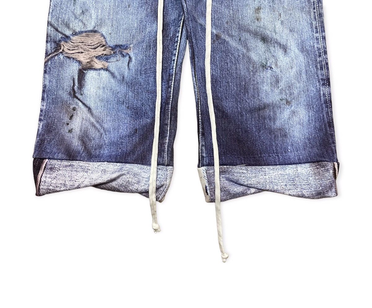 TALKING ABOUT THE ABSTRACTION trompe l'œil Levi’s Cropped Sweatpants Size US 29 - 3 Thumbnail