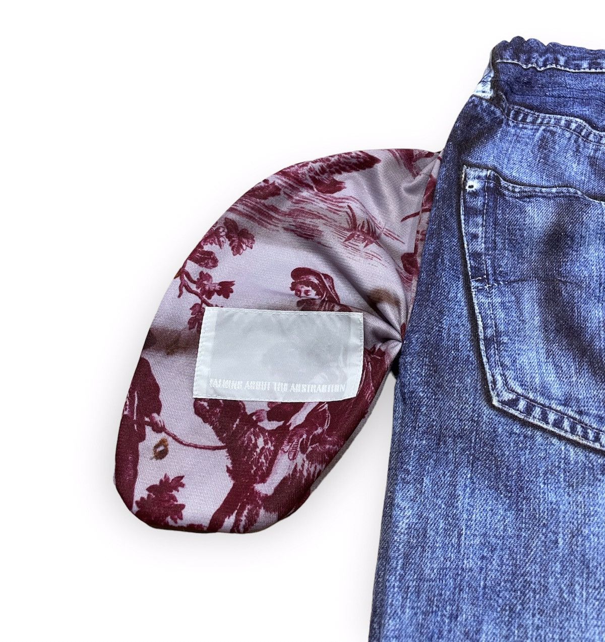 TALKING ABOUT THE ABSTRACTION trompe l'œil Levi’s Cropped Sweatpants Size US 29 - 5 Thumbnail