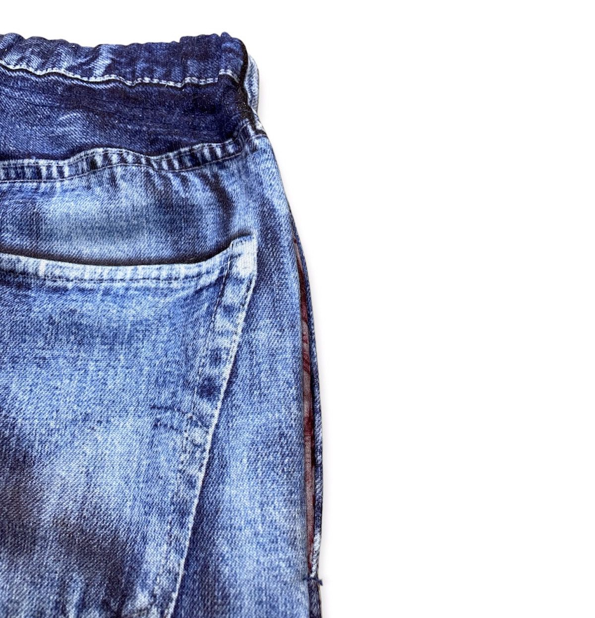 TALKING ABOUT THE ABSTRACTION trompe l'œil Levi’s Cropped Sweatpants Size US 29 - 4 Thumbnail