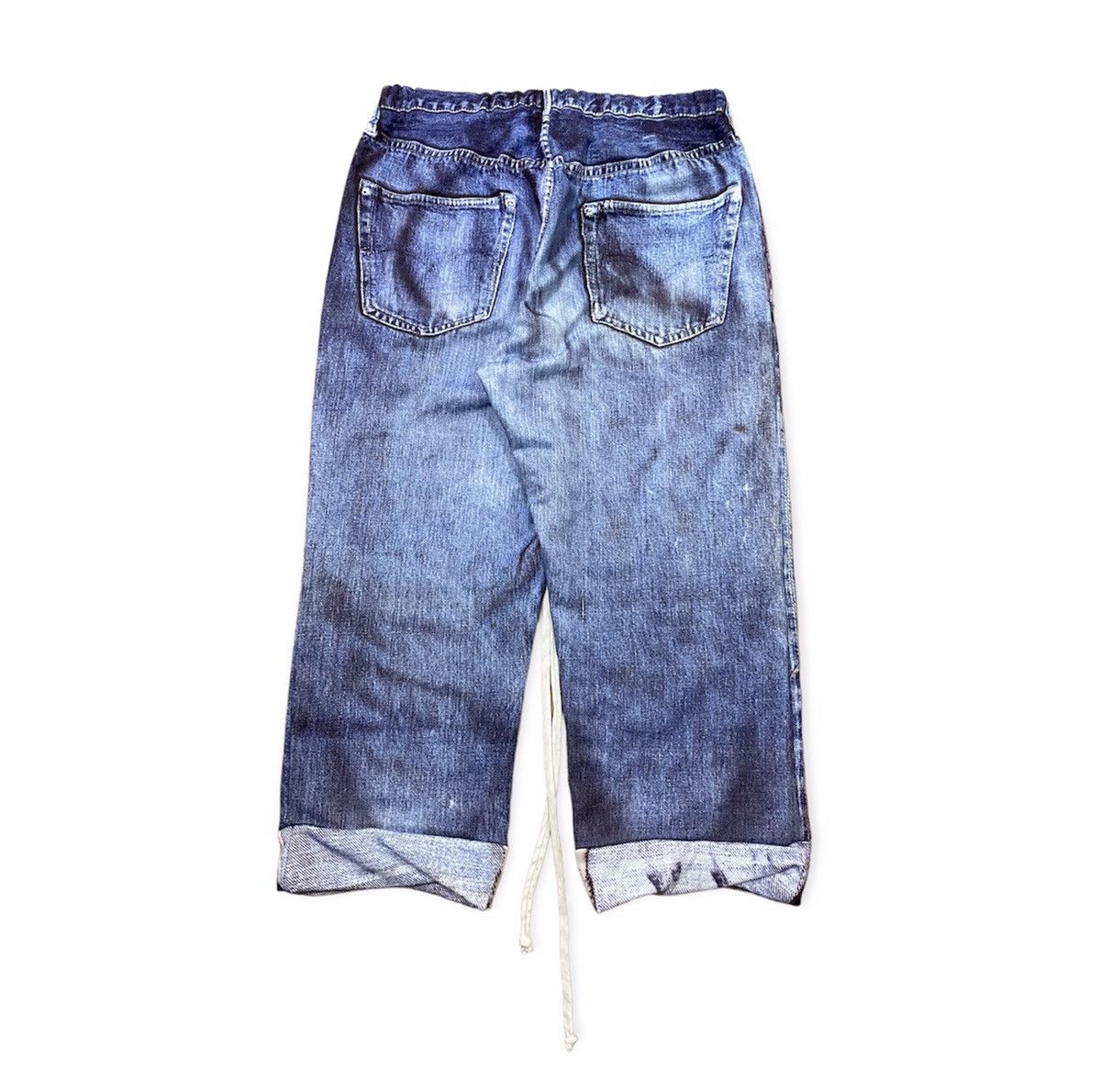 TALKING ABOUT THE ABSTRACTION trompe l'œil Levi’s Cropped Sweatpants Size US 29 - 2 Thumbnail