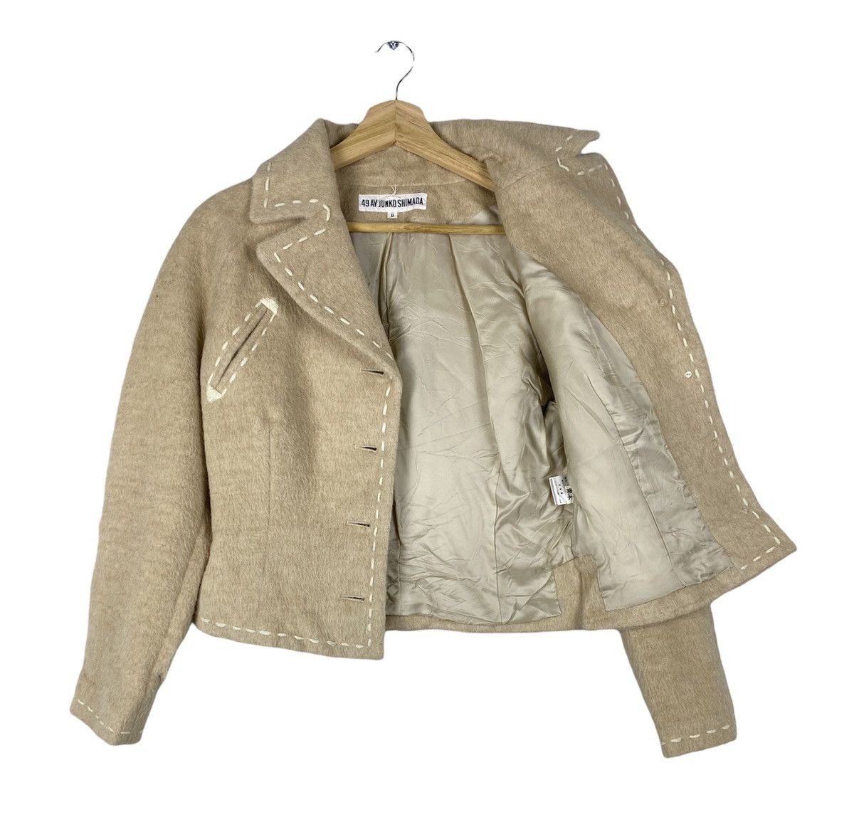 Junko Shimada GONE 🔥Vintage Junko Shimada Cropped Mohair Wool Jacket Size US S / EU 44-46 / 1 - 3 Thumbnail
